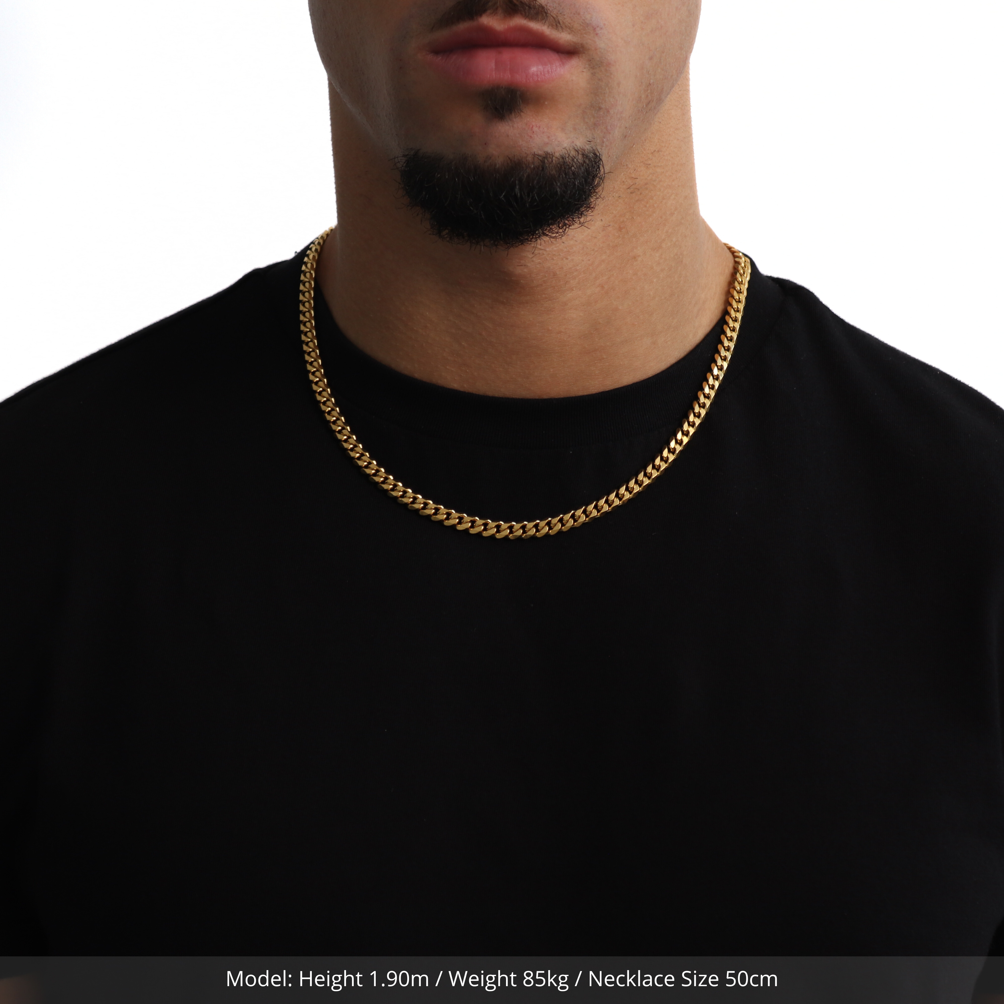 Classic Cuban Ketting 8mm (Goud)