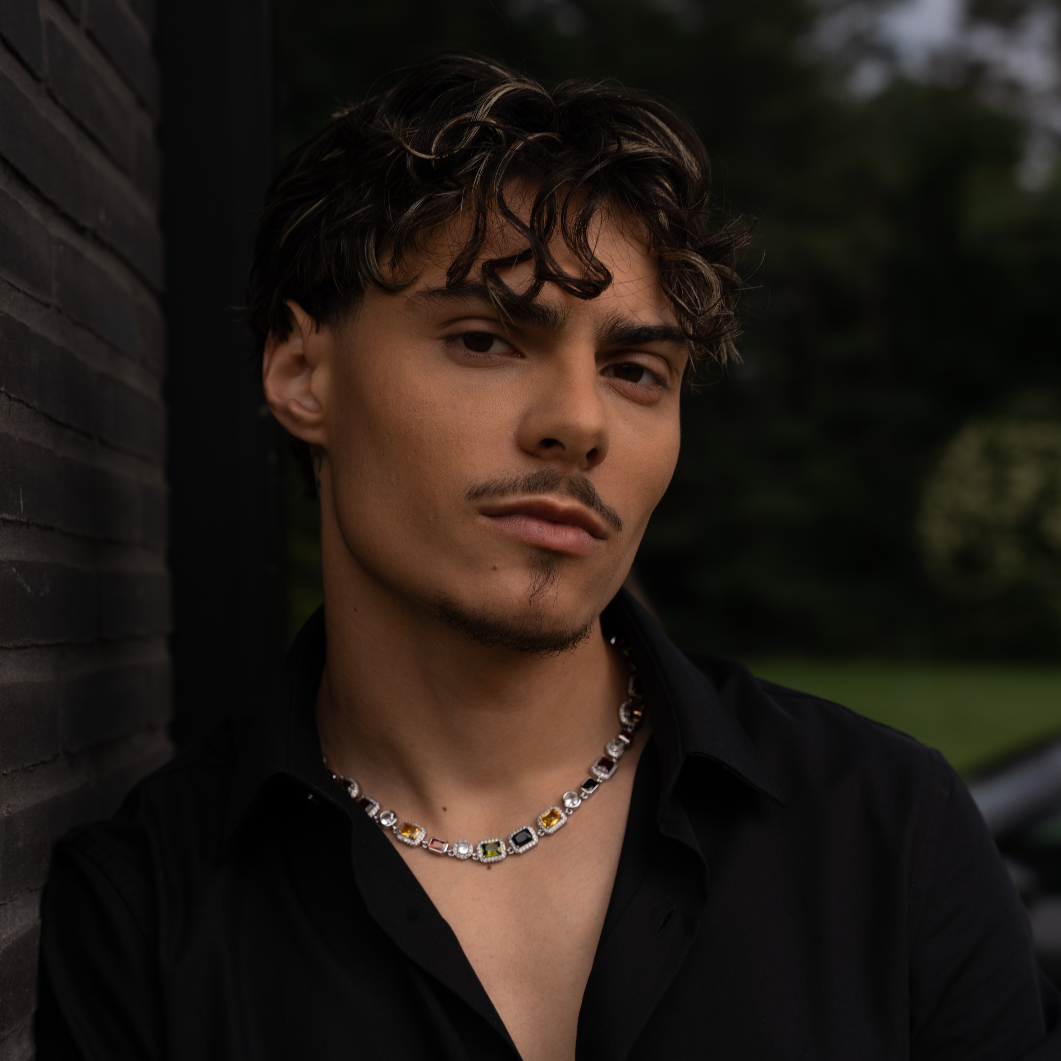 Gemstone Ketting (Zilver)