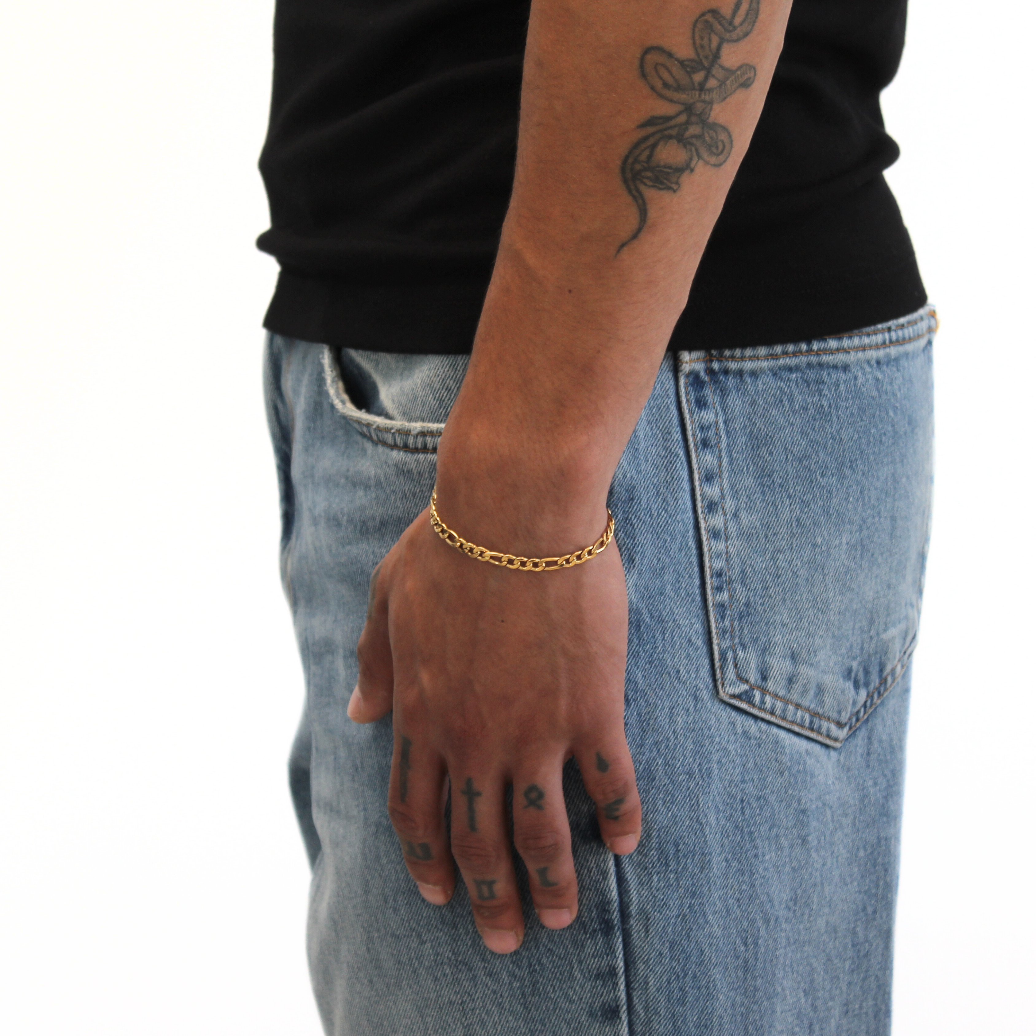 Iconic Figaro Armband 4mm (Goud)