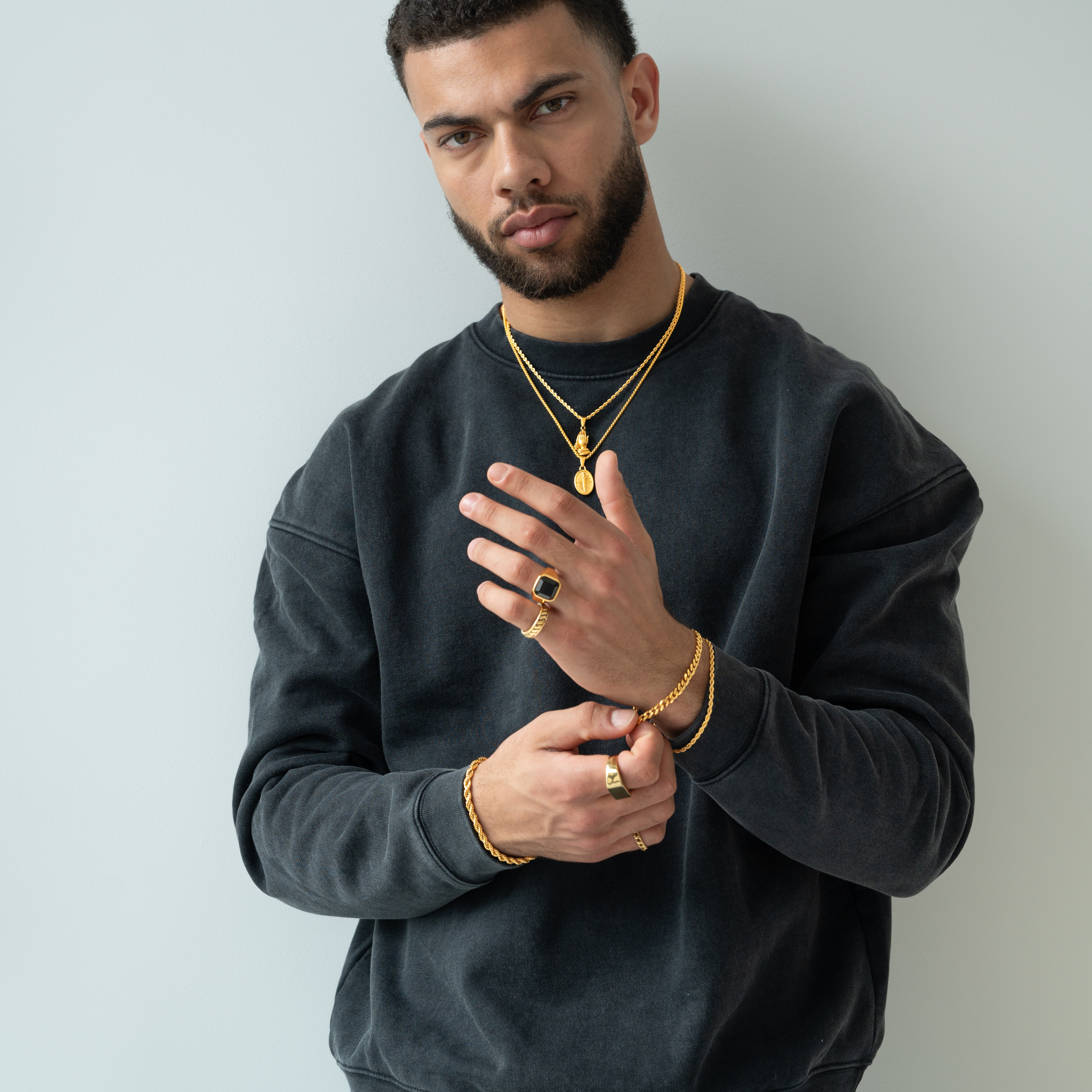 Classic Cuban Armband 4mm (Goud)