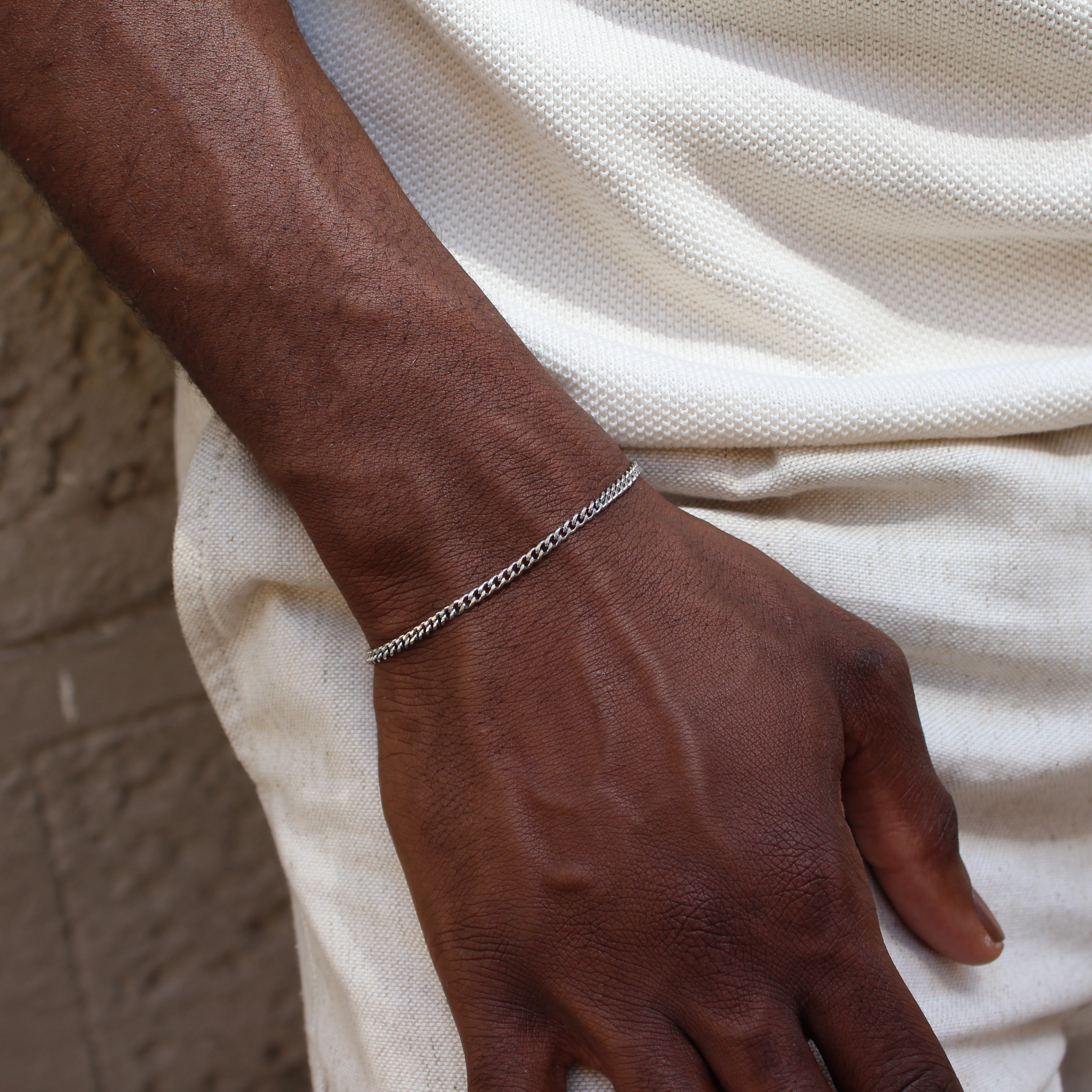 Classic Cuban Link Bracelet 3mm (Silver)