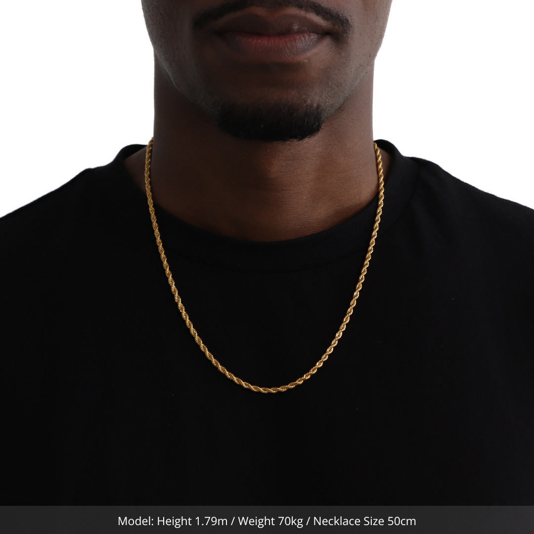 Clean Rope Ketting 3mm (Goud)