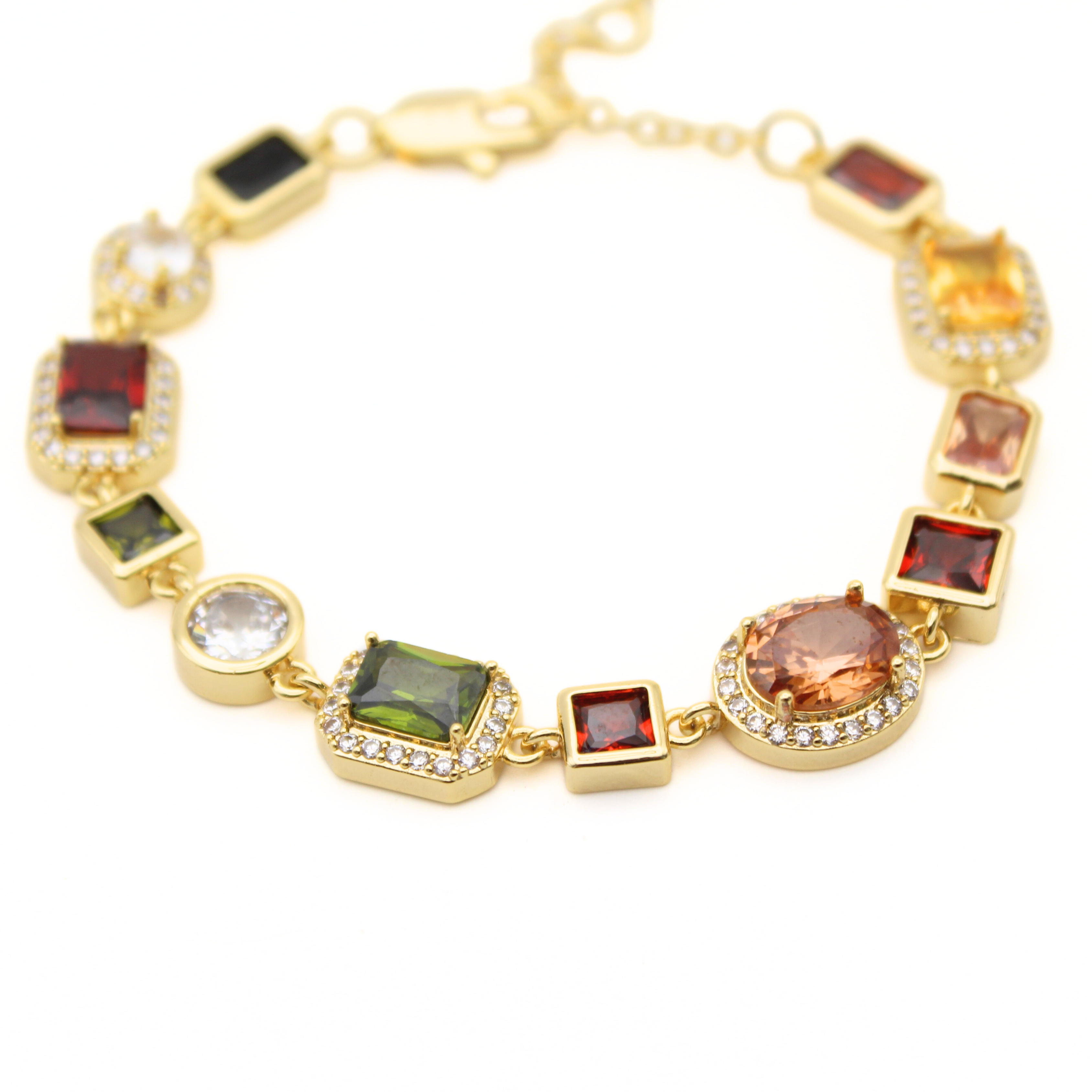 Gemstone Armband (Goud)