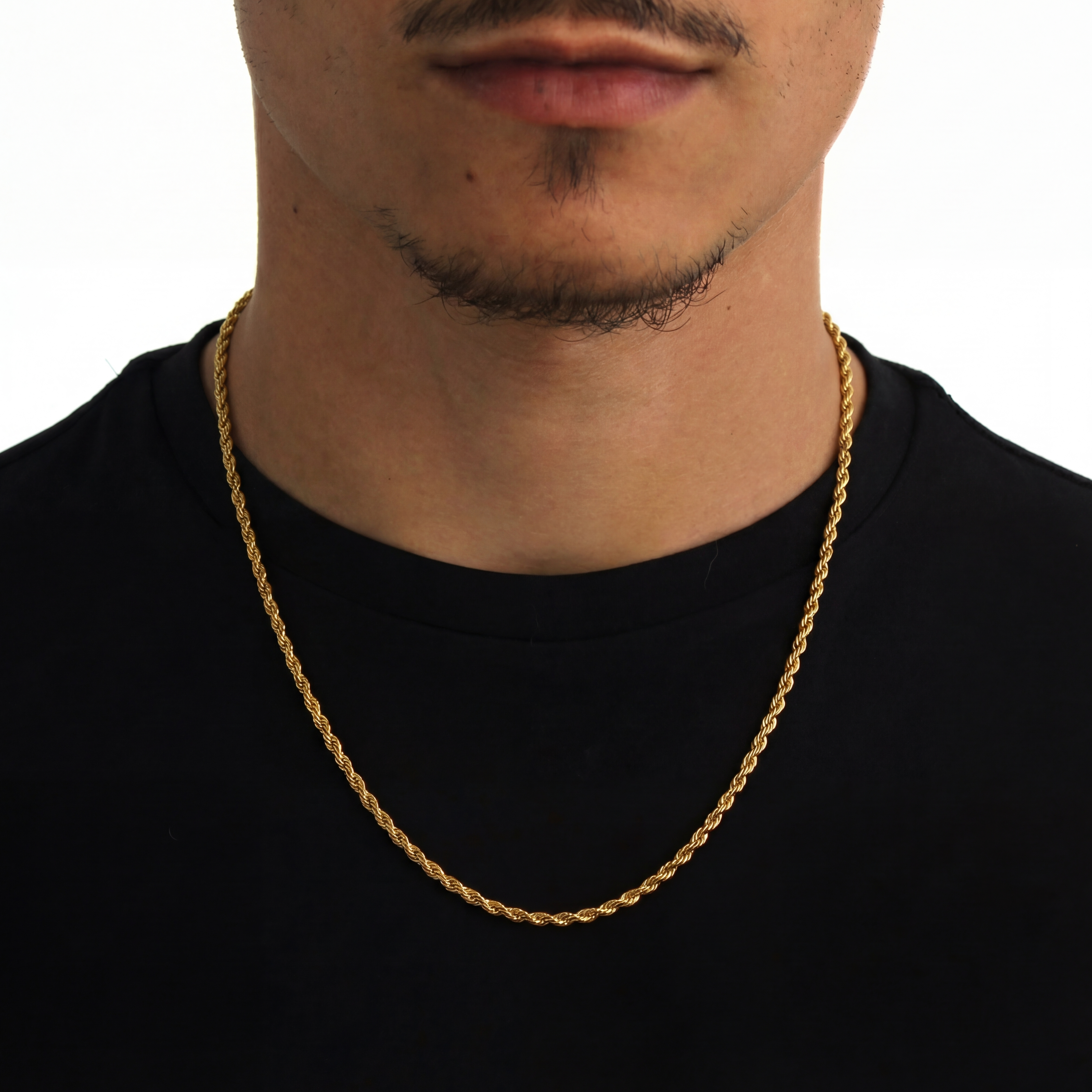 Clean Rope Ketting 3mm (Goud)