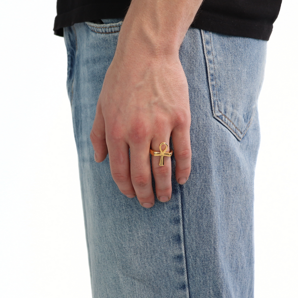 Ankh Ring (Goud)