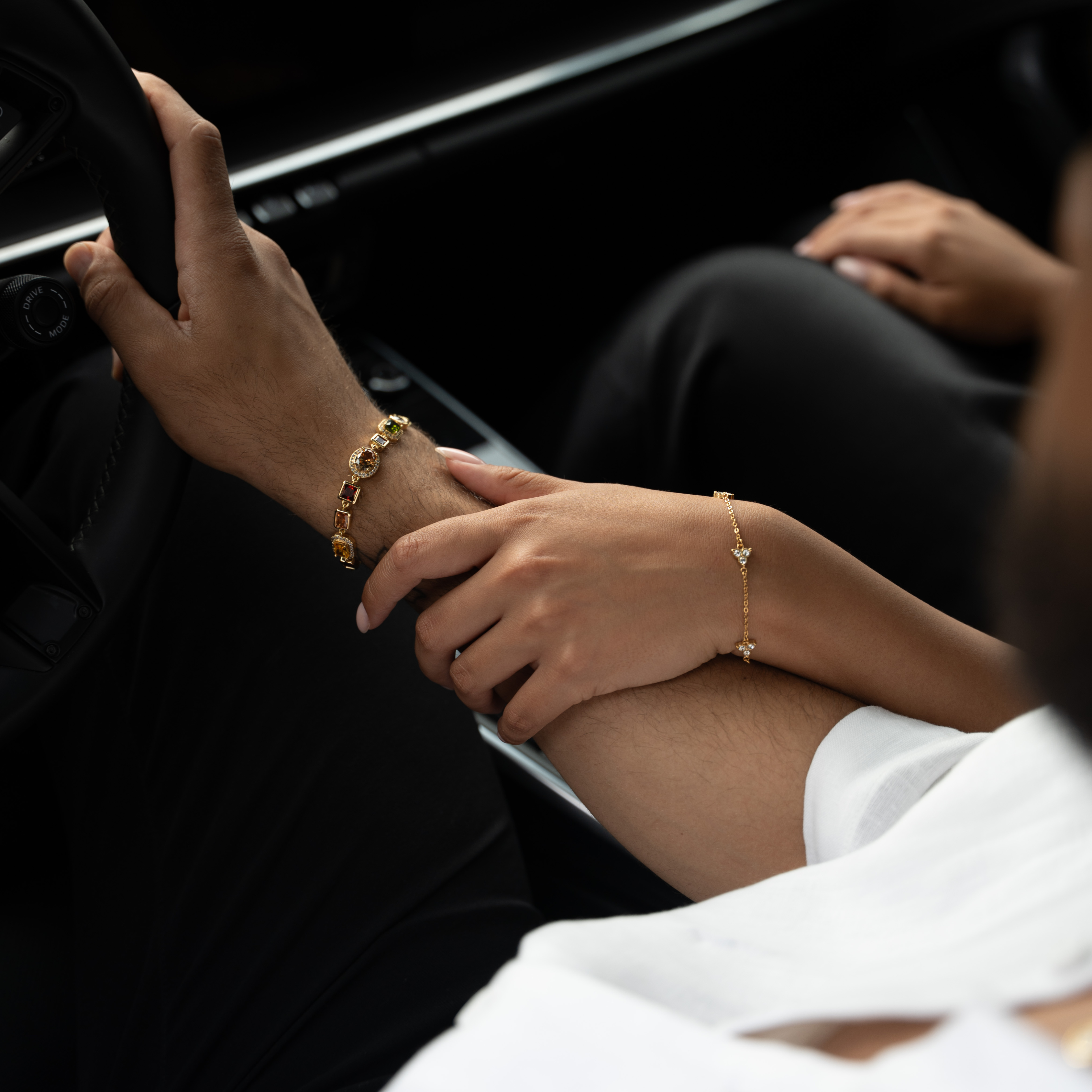 Gemstone Armband (Goud)