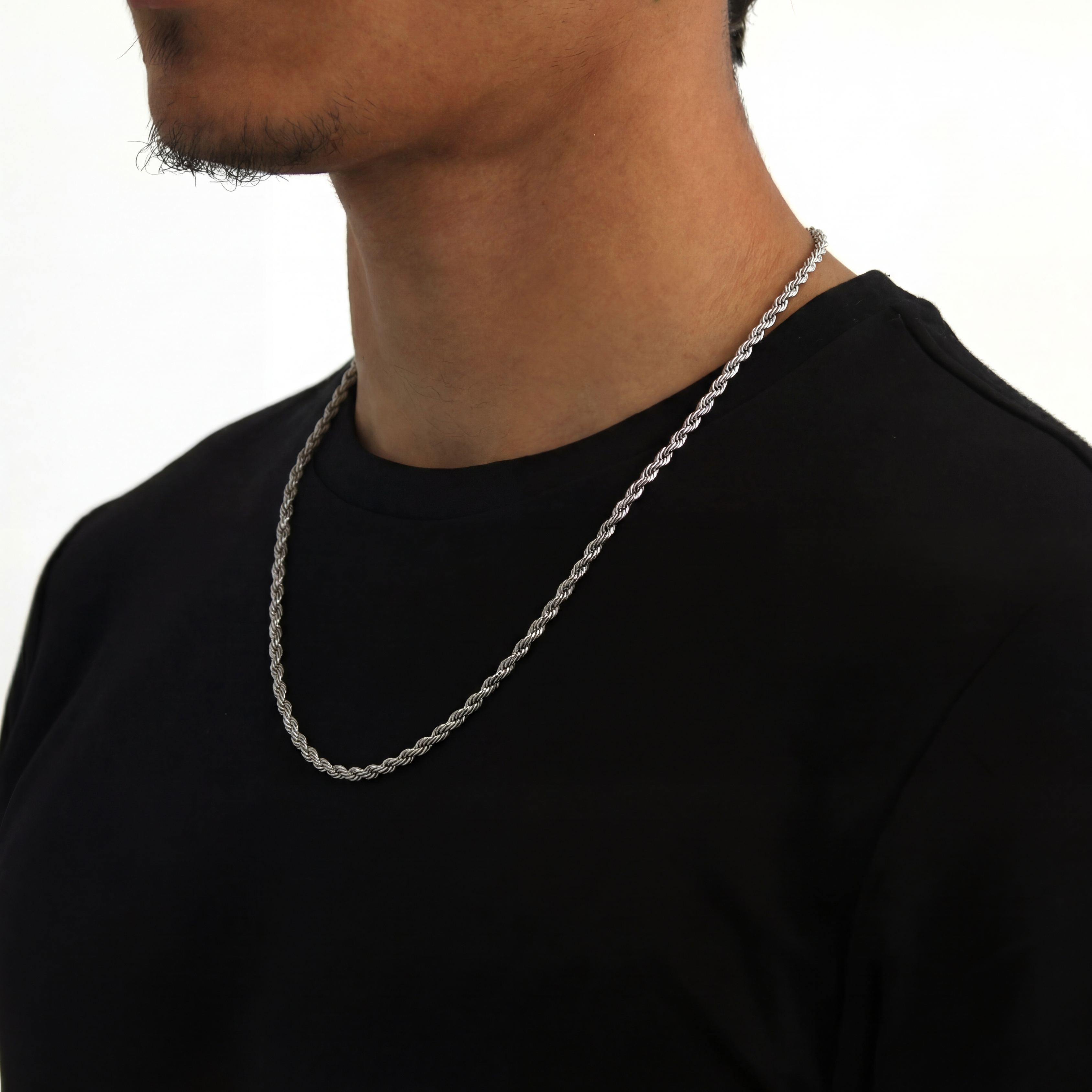 Rope chain 4mm (Silver)