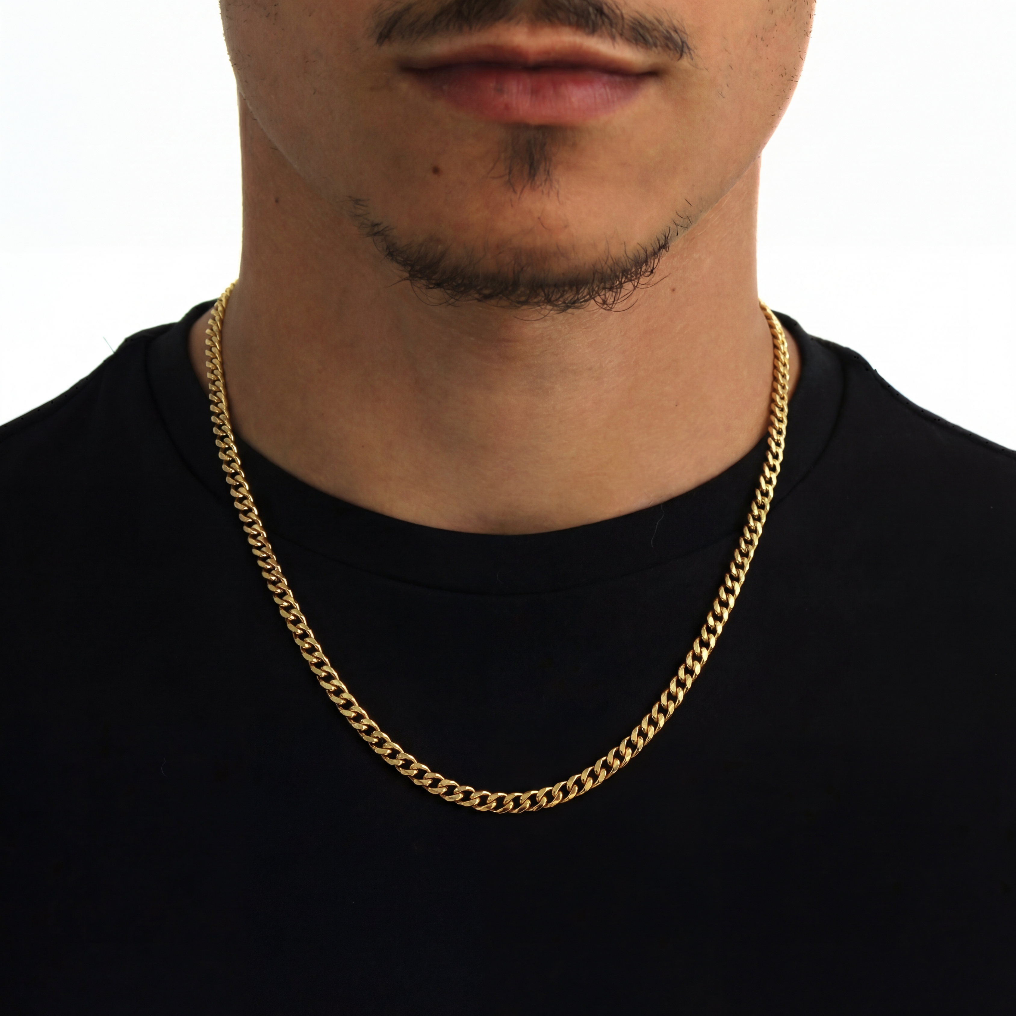 Classic Cuban Ketting 5mm (Goud)