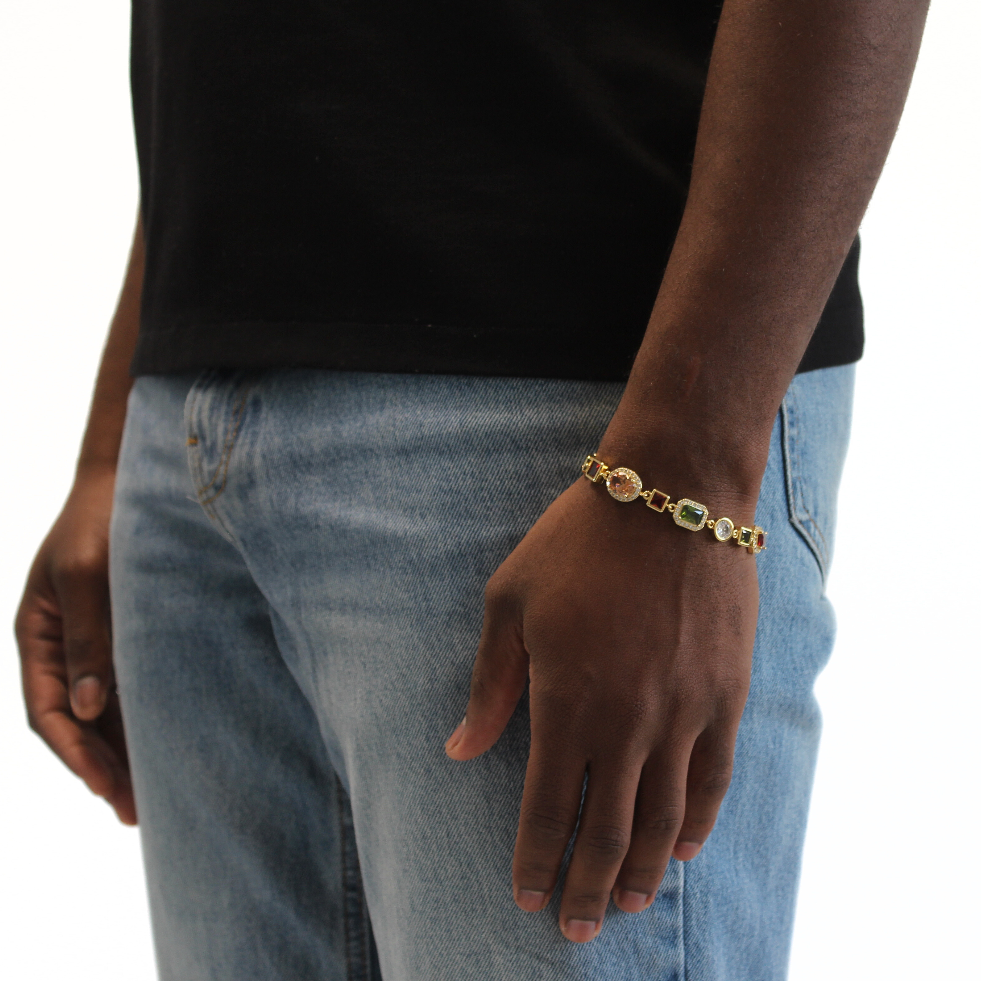 Gemstone Armband (Goud)