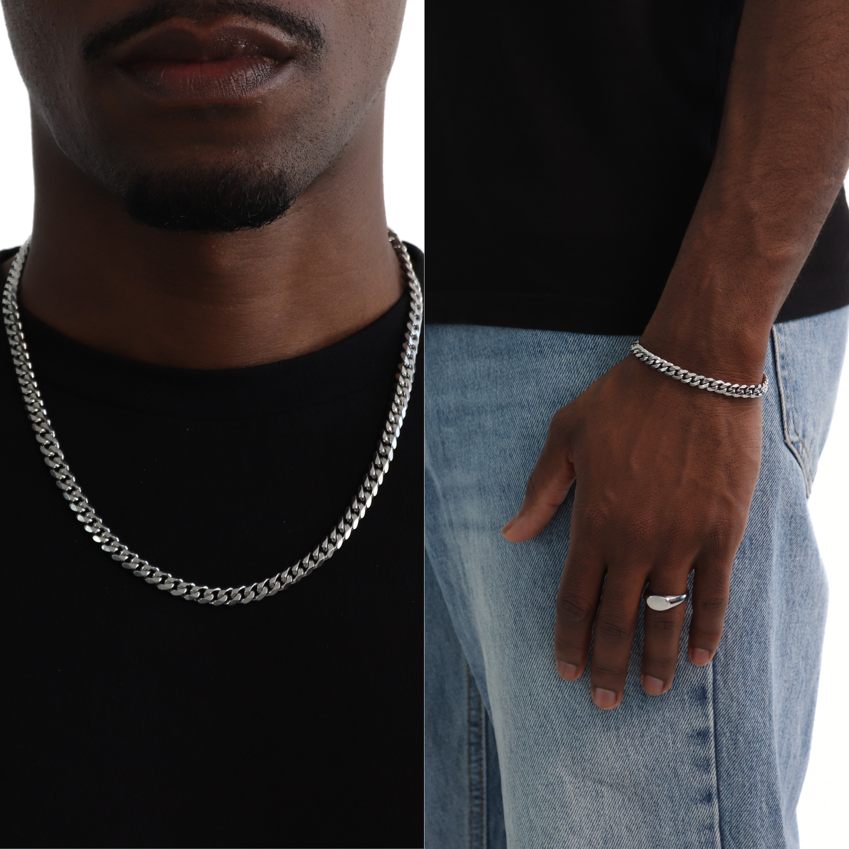 BUNDLE CUBAN 6MM (Zilver)