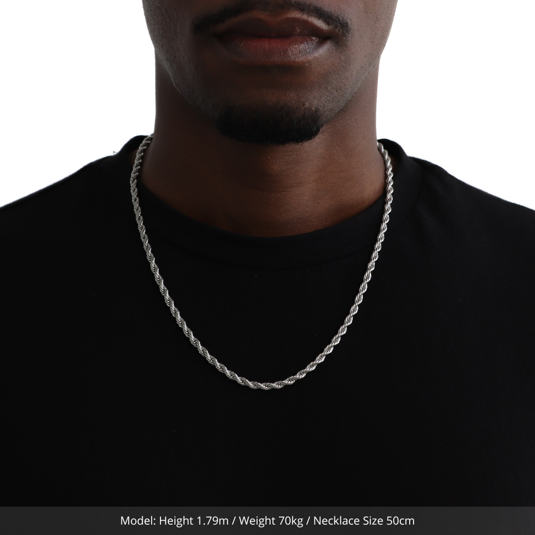 Clean Rope Ketting 4mm (Zilver)