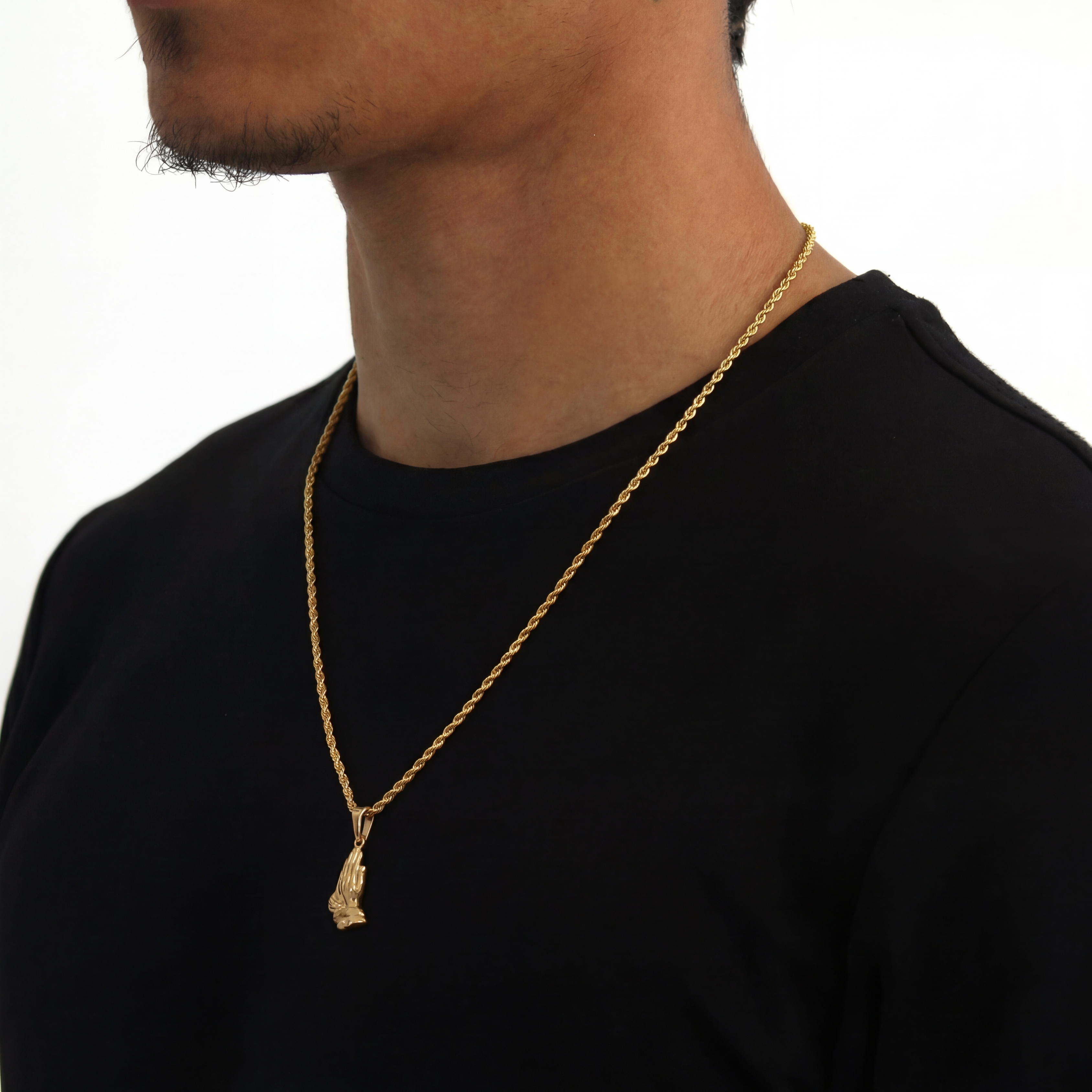 Hands Hanger + Ketting (Goud)