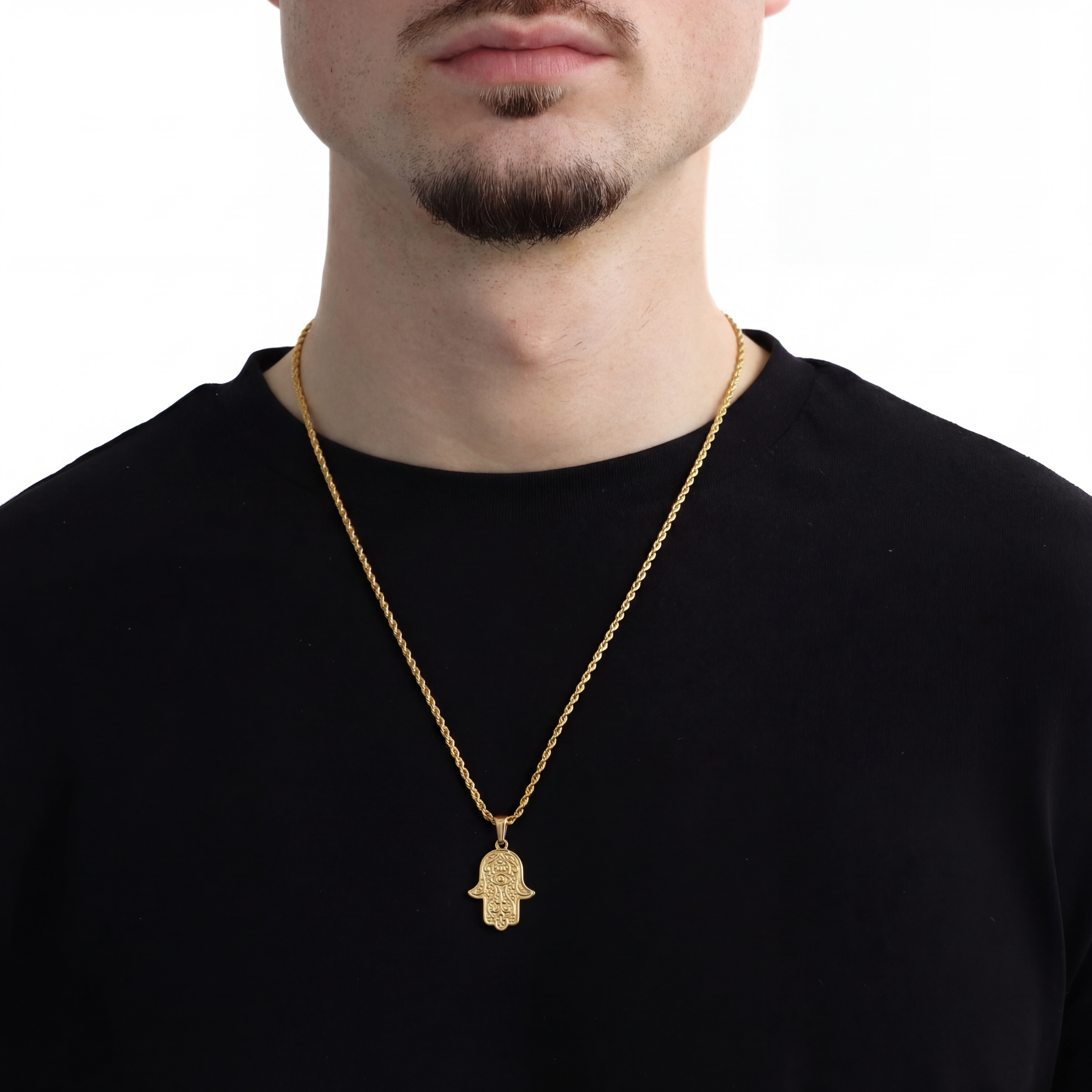 Sovereign Hand Hanger + Ketting (Goud)