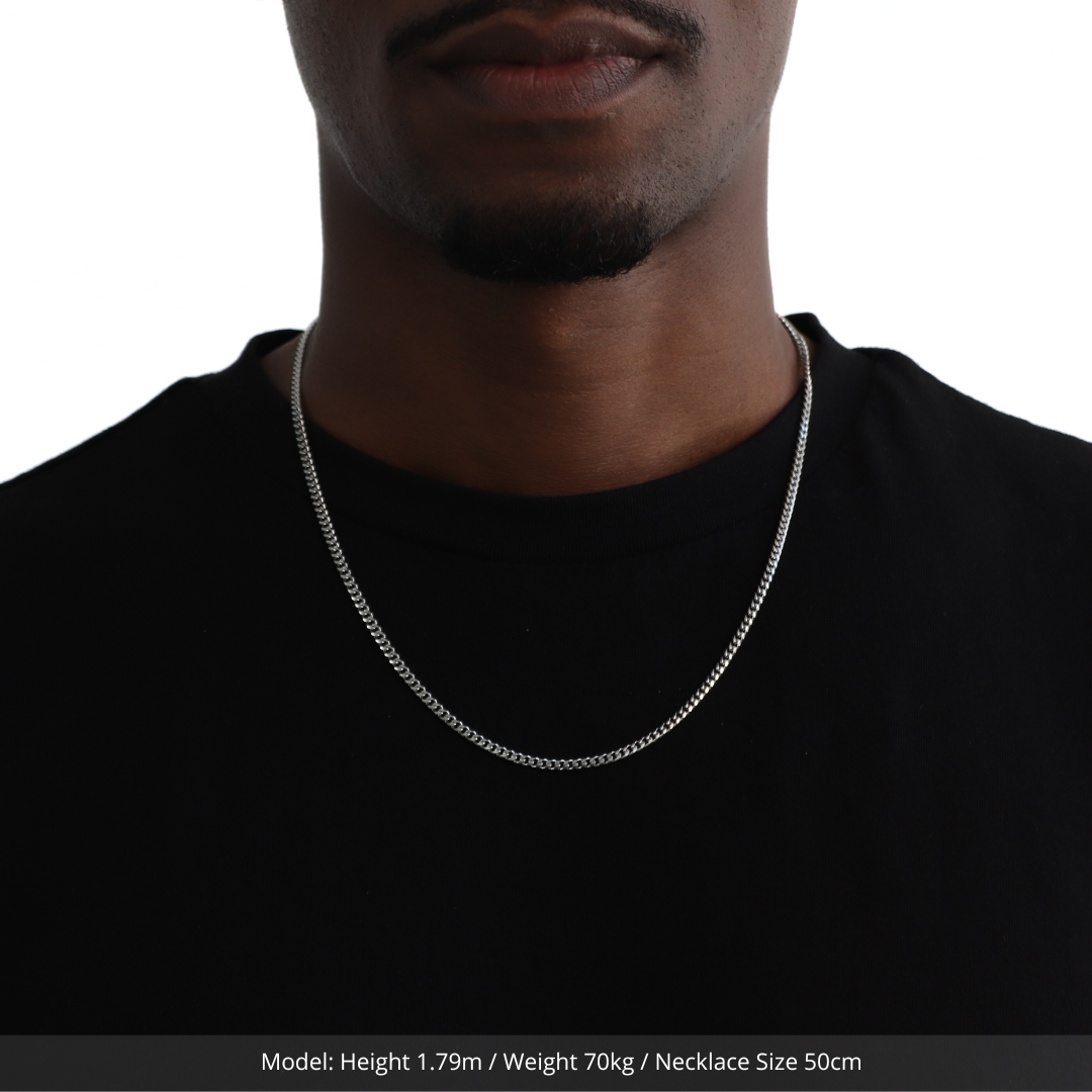 Classic Cuban Ketting 3mm (Zilver)