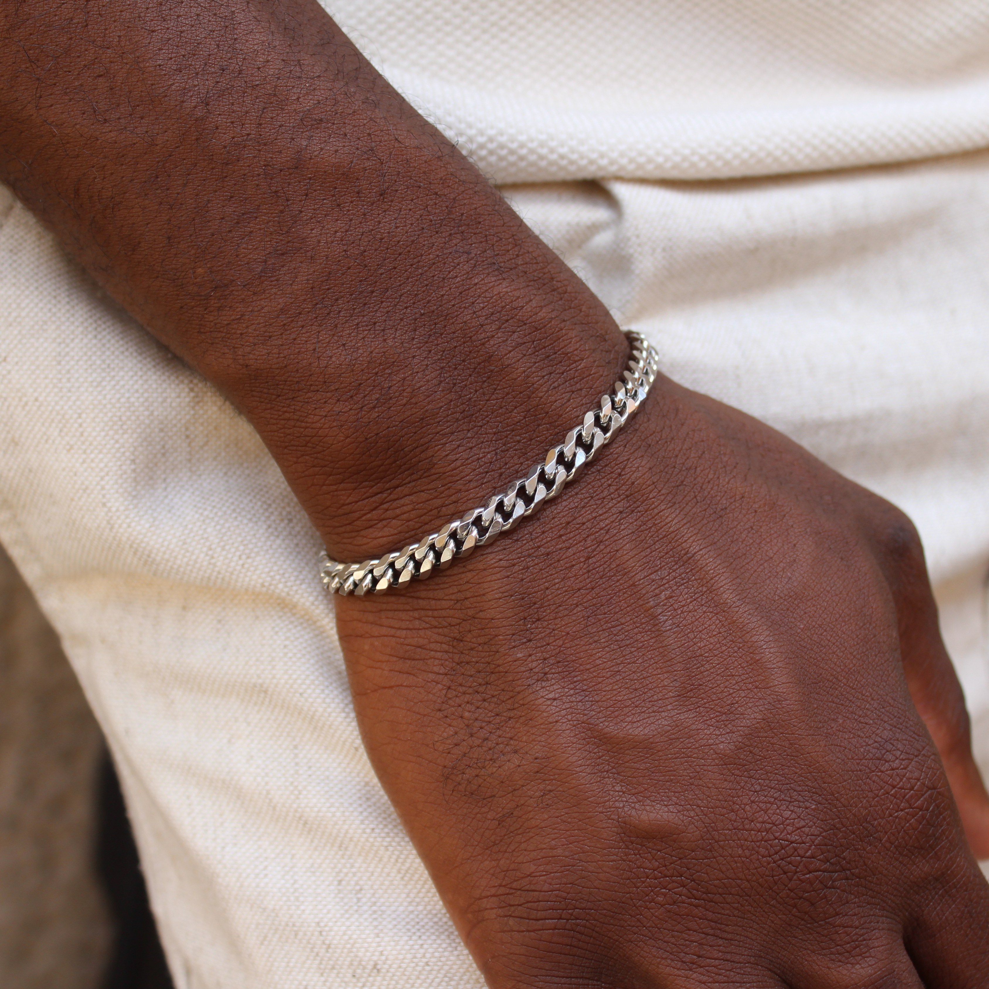 Classic Cuban Link Bracelet 6mm (Silver)