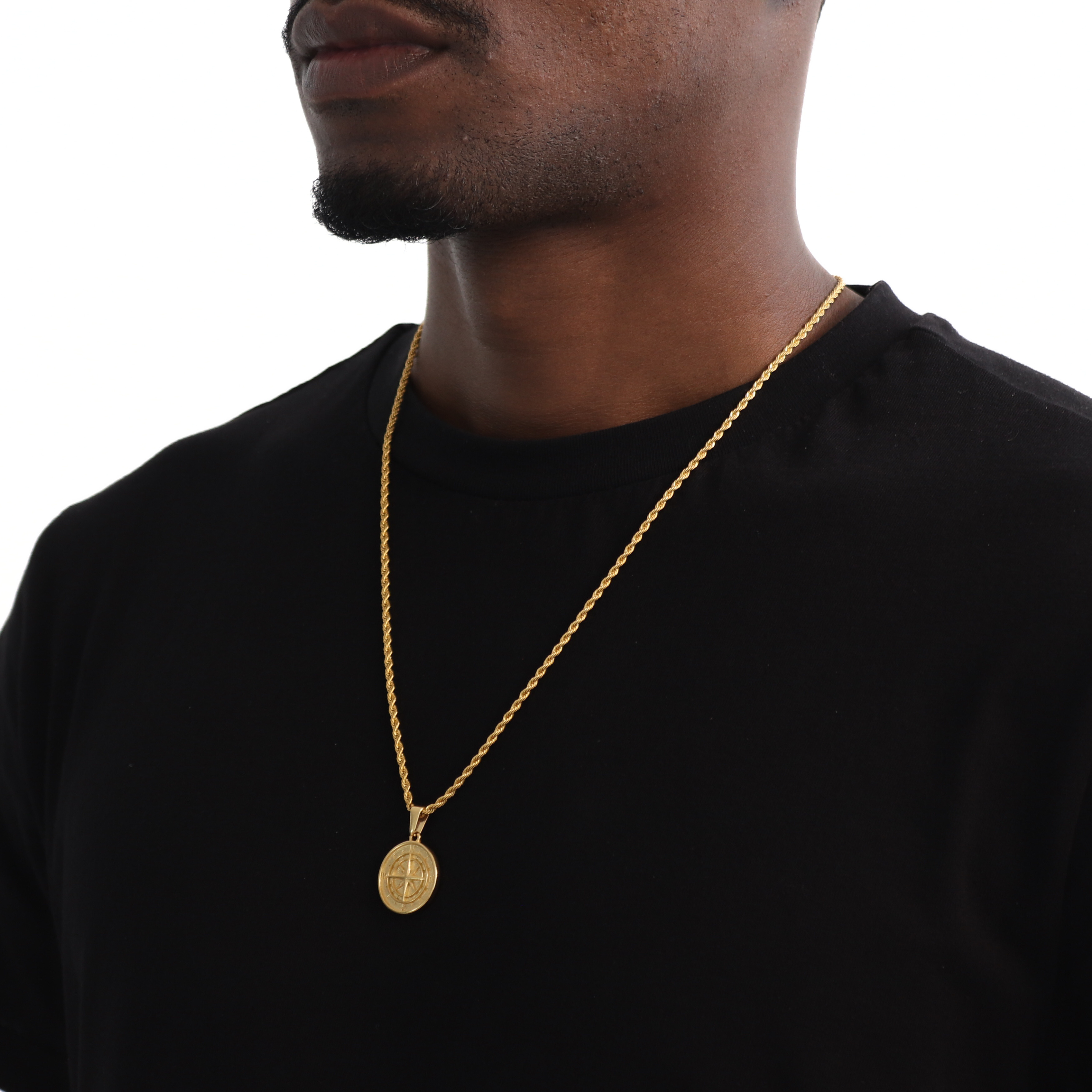 Compass Hanger + Ketting (Goud)