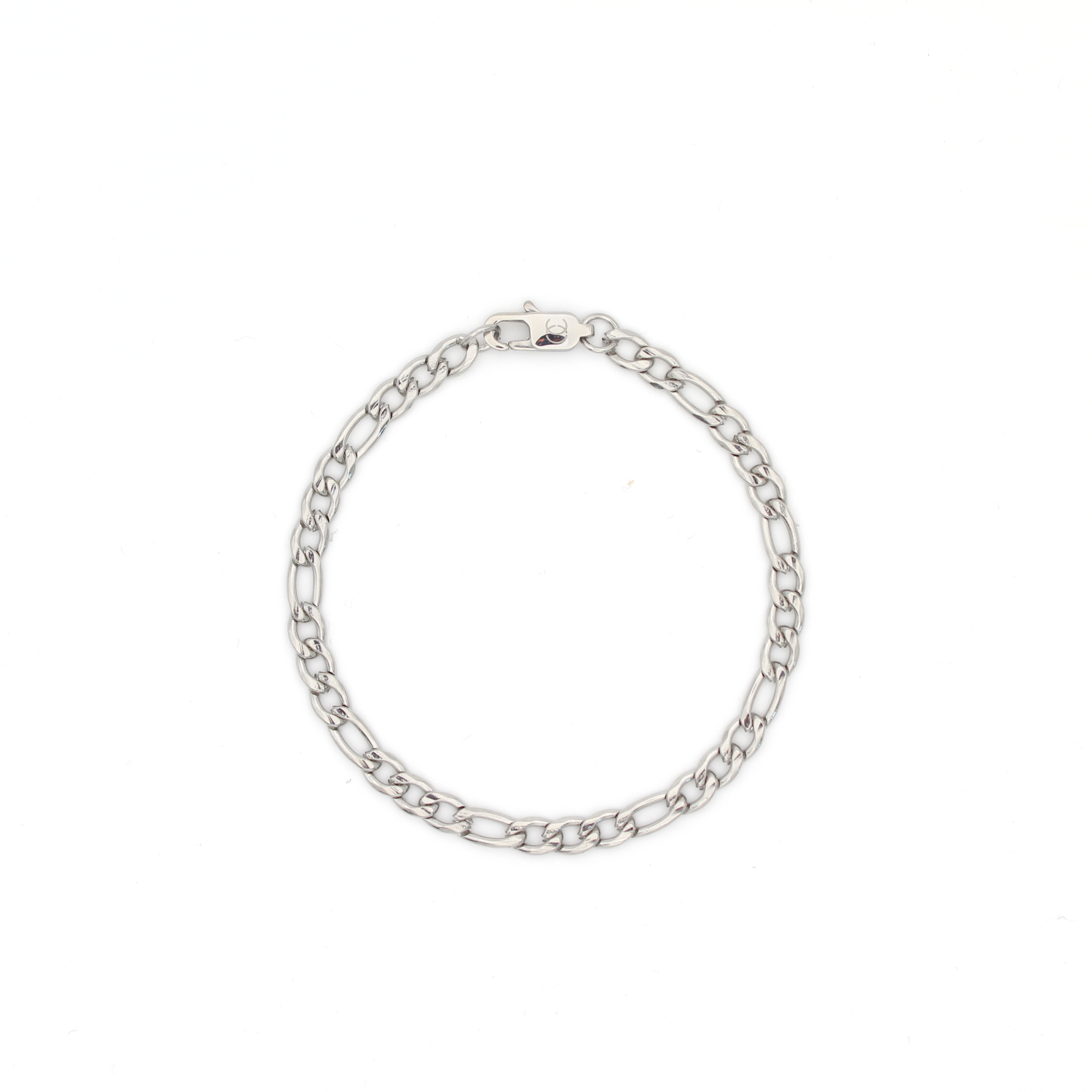 Iconic Figaro Armband 4mm (Zilver)