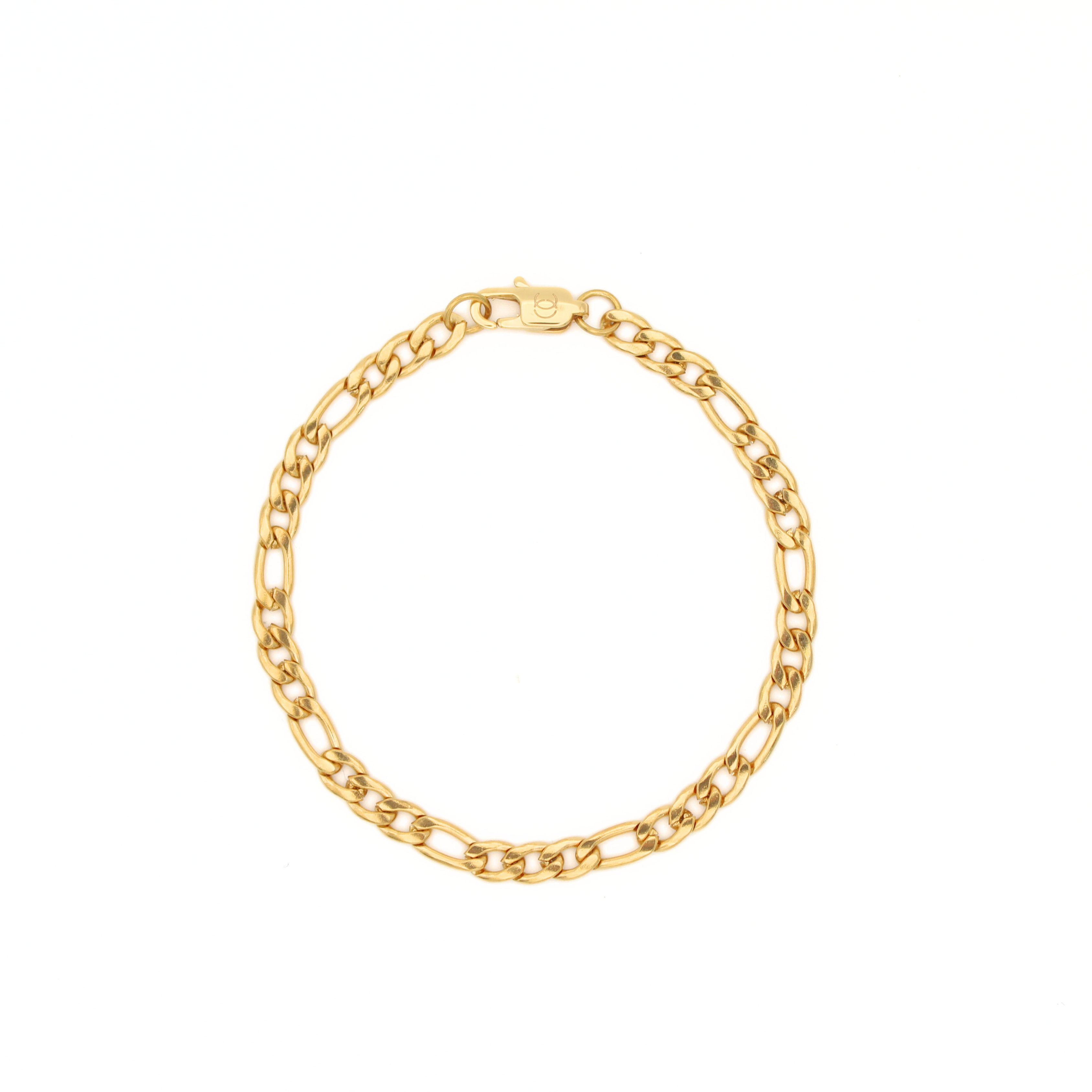 Iconic Figaro Armband 4mm (Goud)