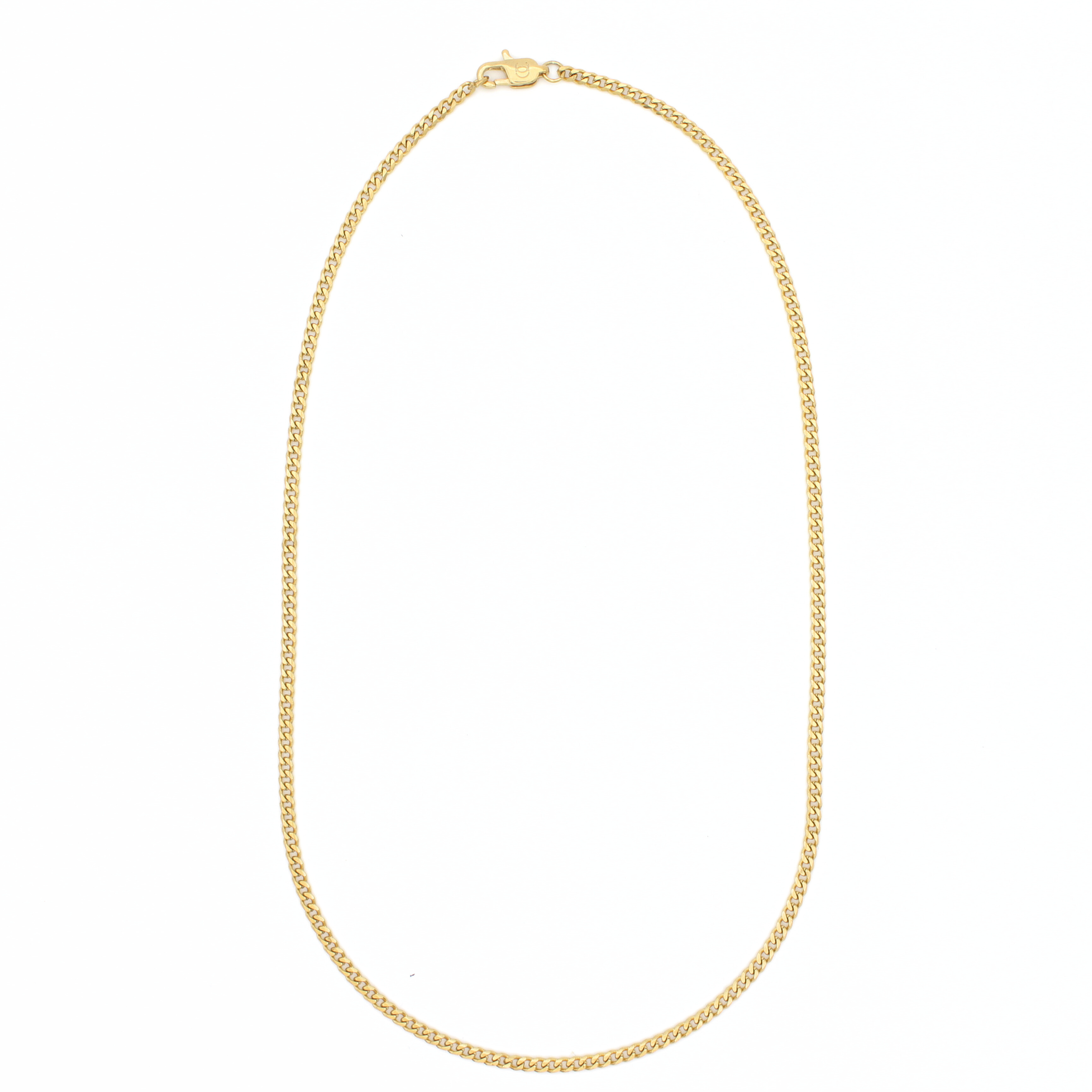 Classic Cuban Ketting 3mm (Goud)
