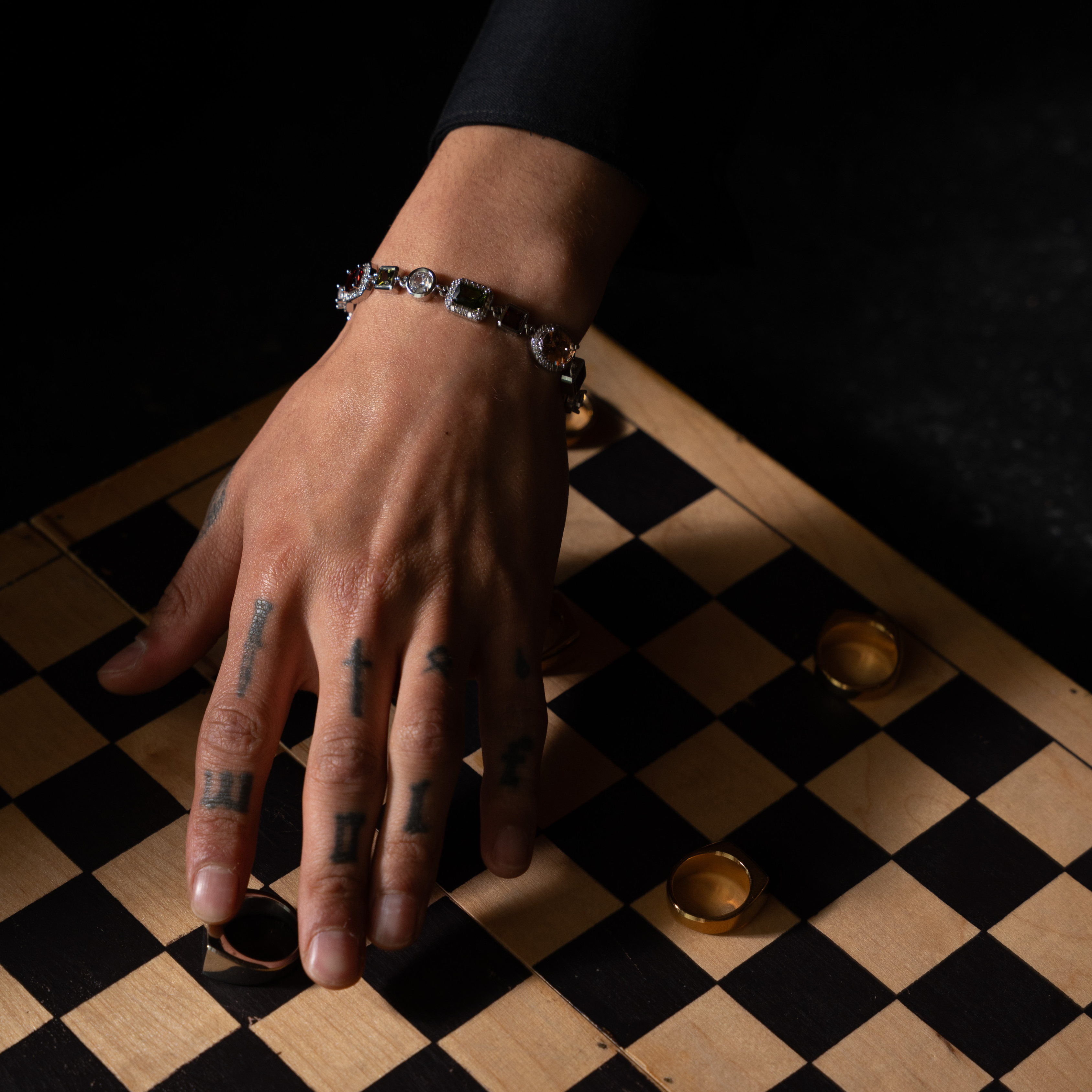 Gemstone Armband (Zilver)