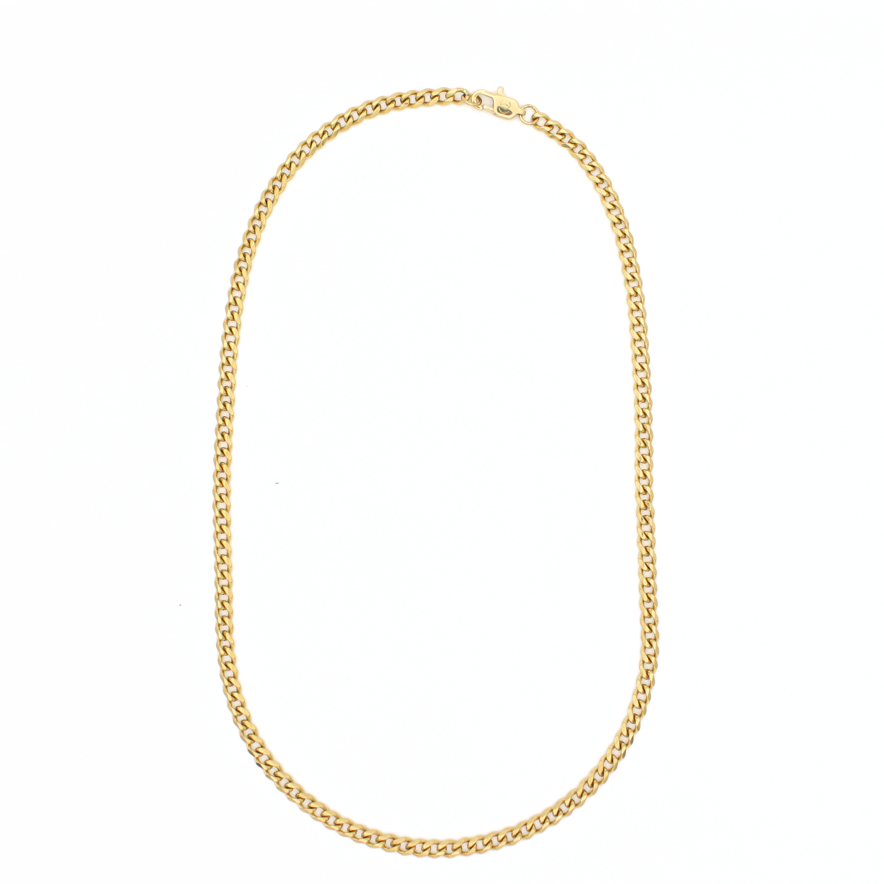 Classic Cuban Ketting 4mm (Goud)