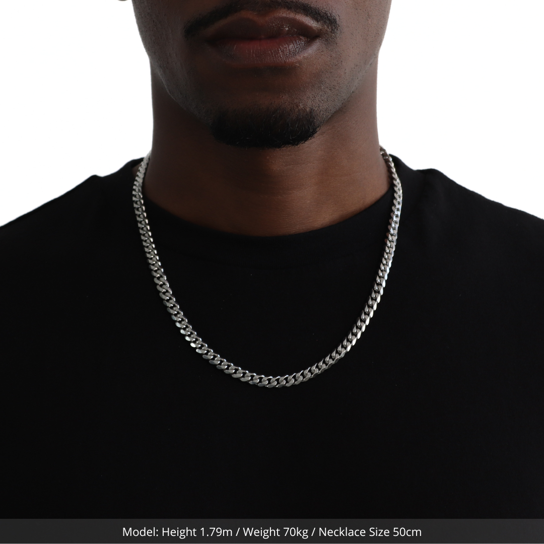 Classic Cuban Ketting 6mm (Zilver)