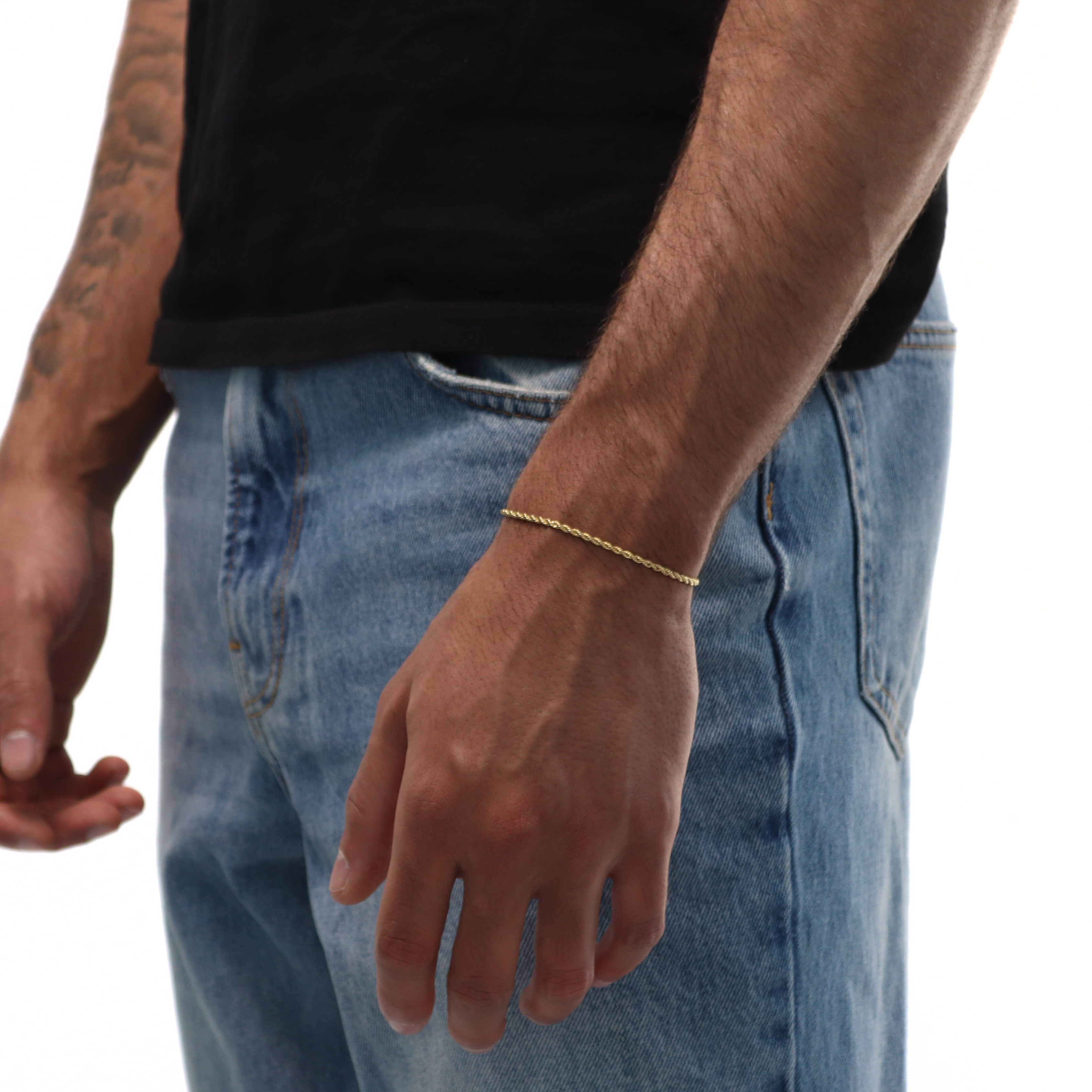 Clean Rope Armband 2mm (Goud)