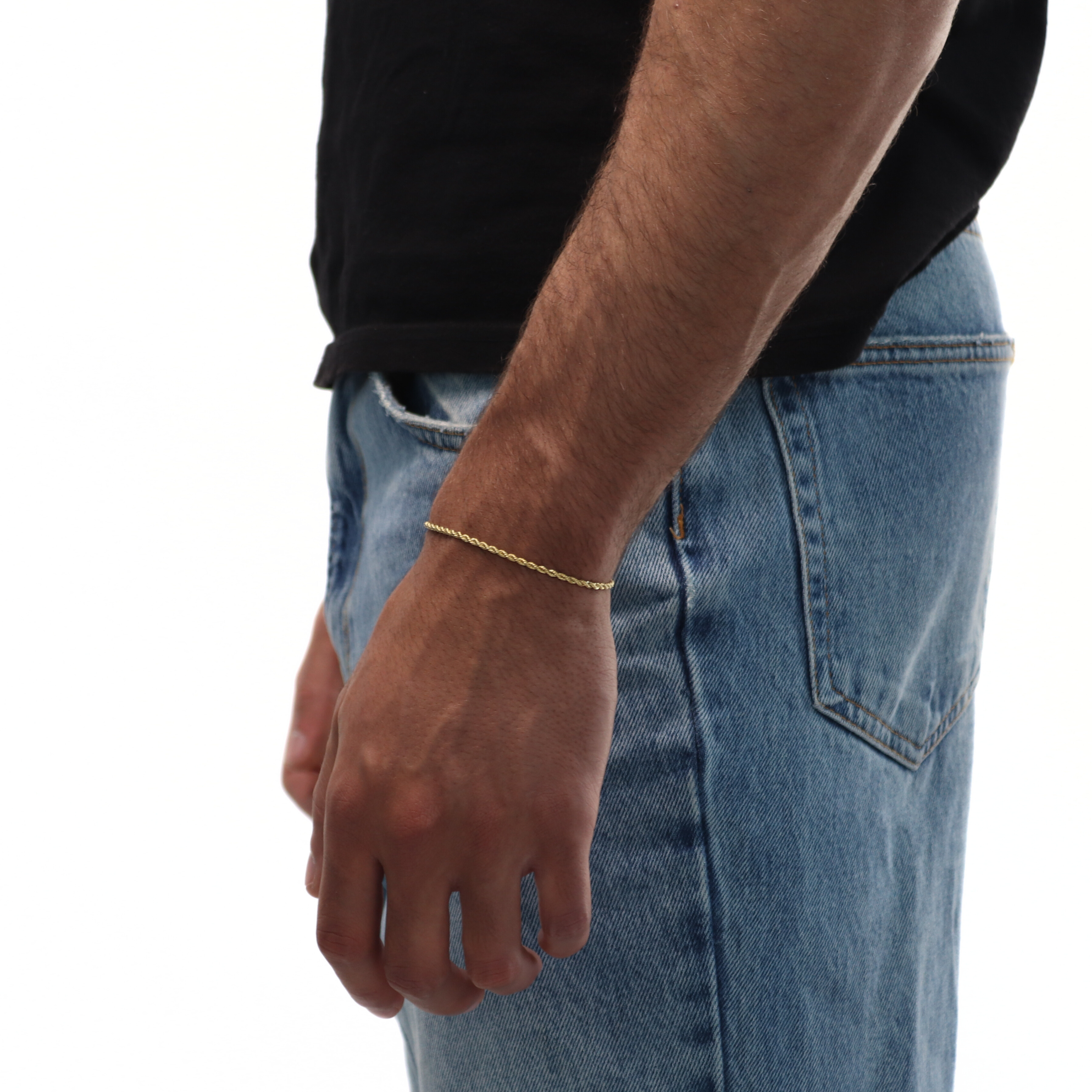 Clean Rope Armband 2mm (Goud)