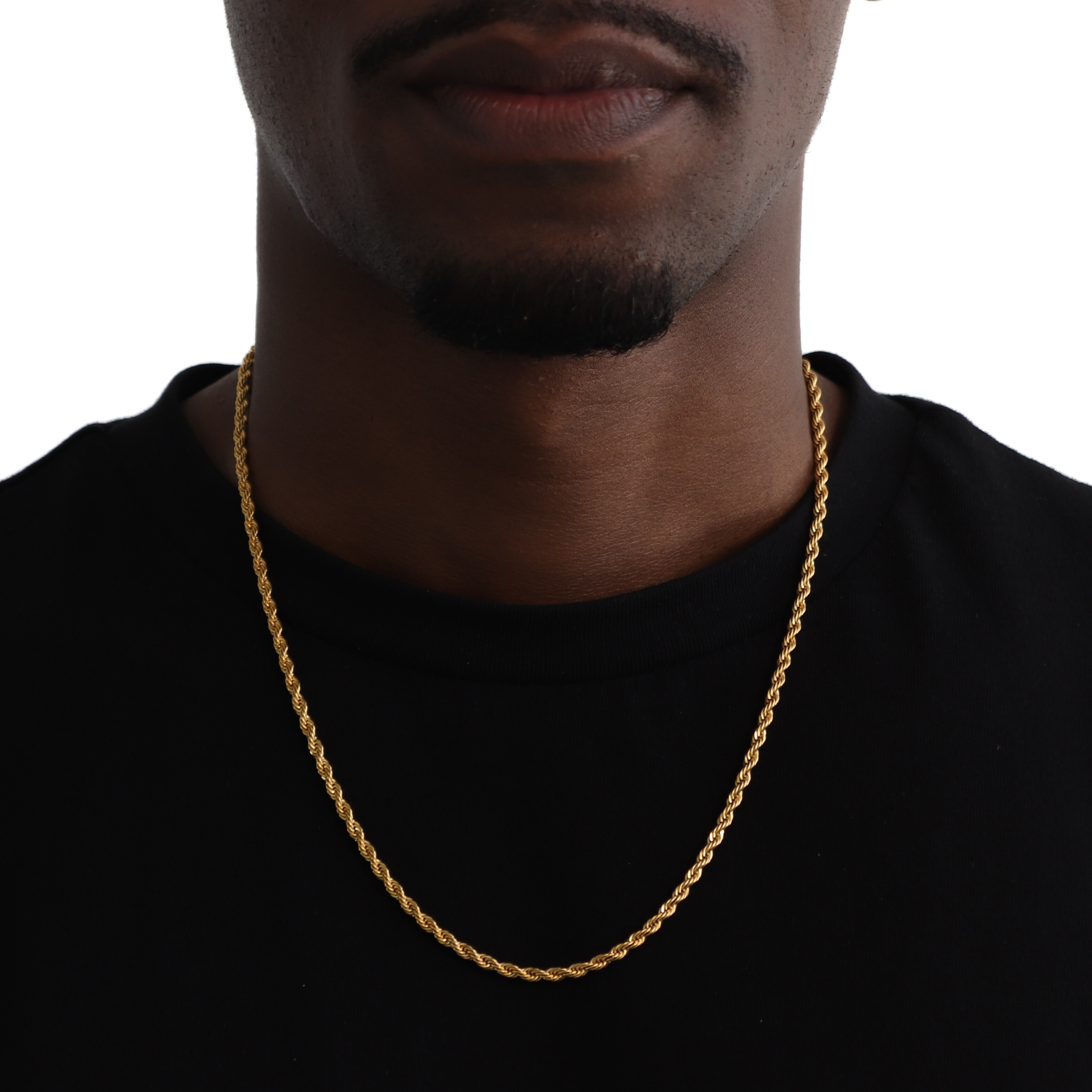 Clean Rope Ketting 3mm (Goud)