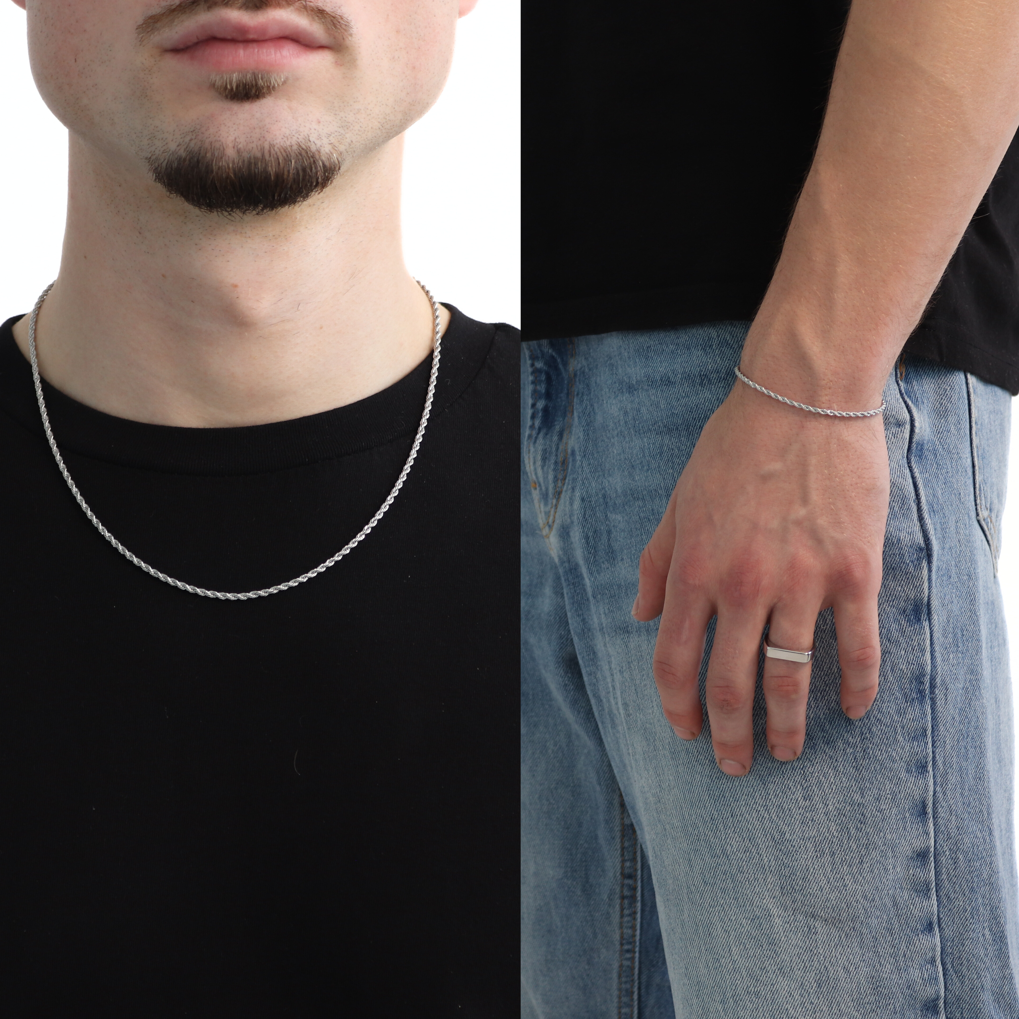 BUNDLE ROPE 2MM (Zilver)