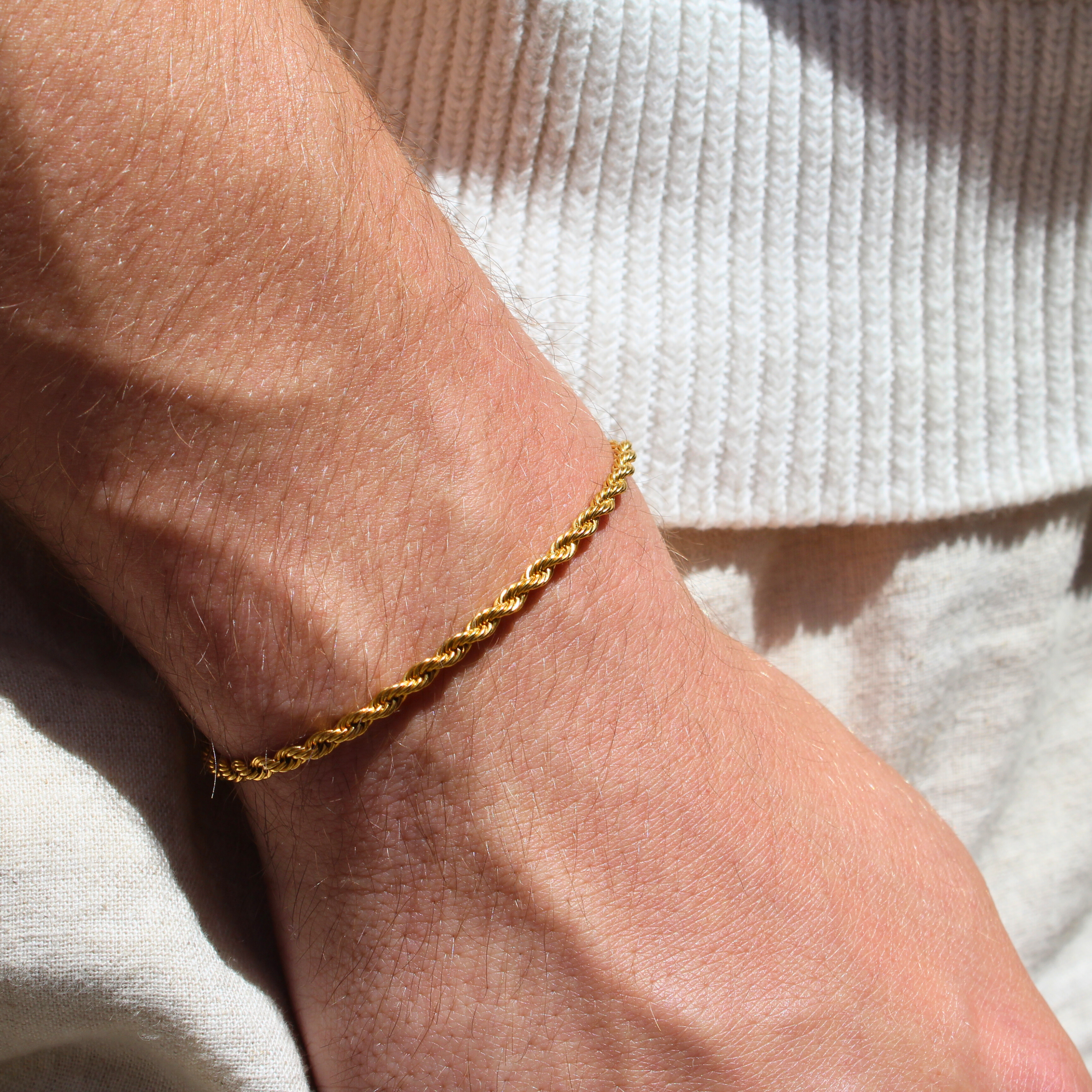 Clean Rope Armband 3mm (Goud)