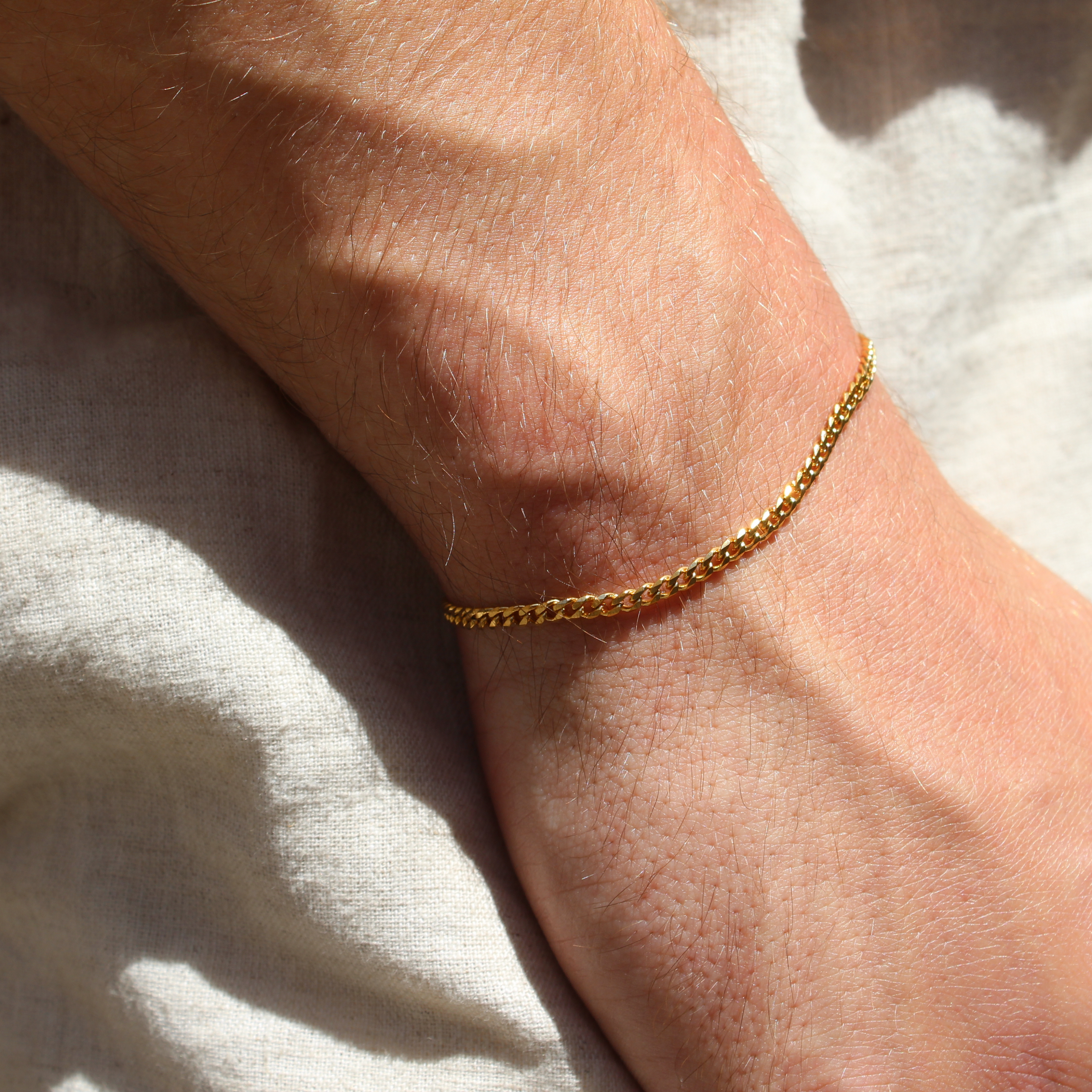 Classic Cuban Armband 3mm (Goud)
