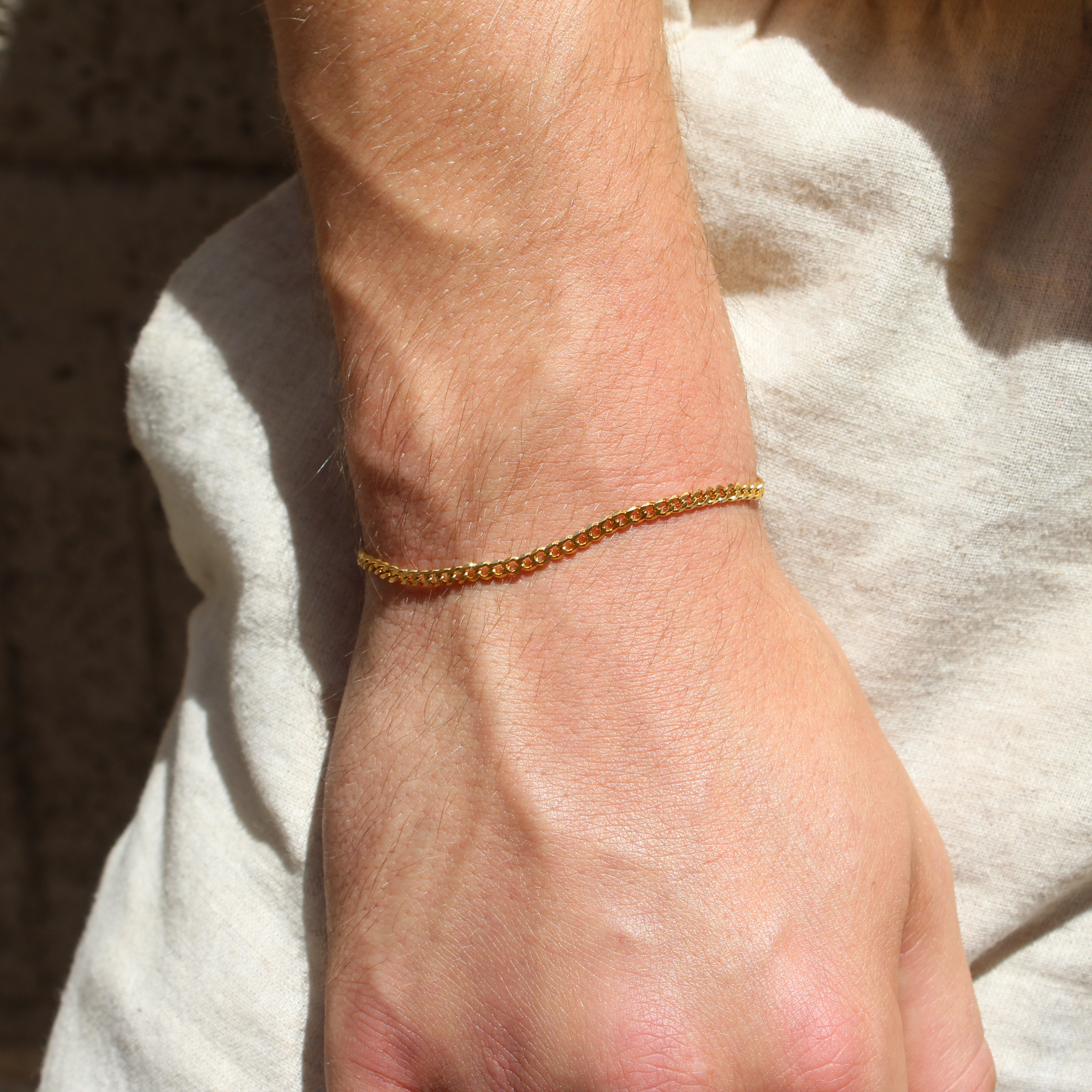 Classic Cuban Armband 3mm (Goud)