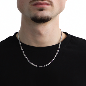 Classic Cuban Ketting 4mm (Zilver)
