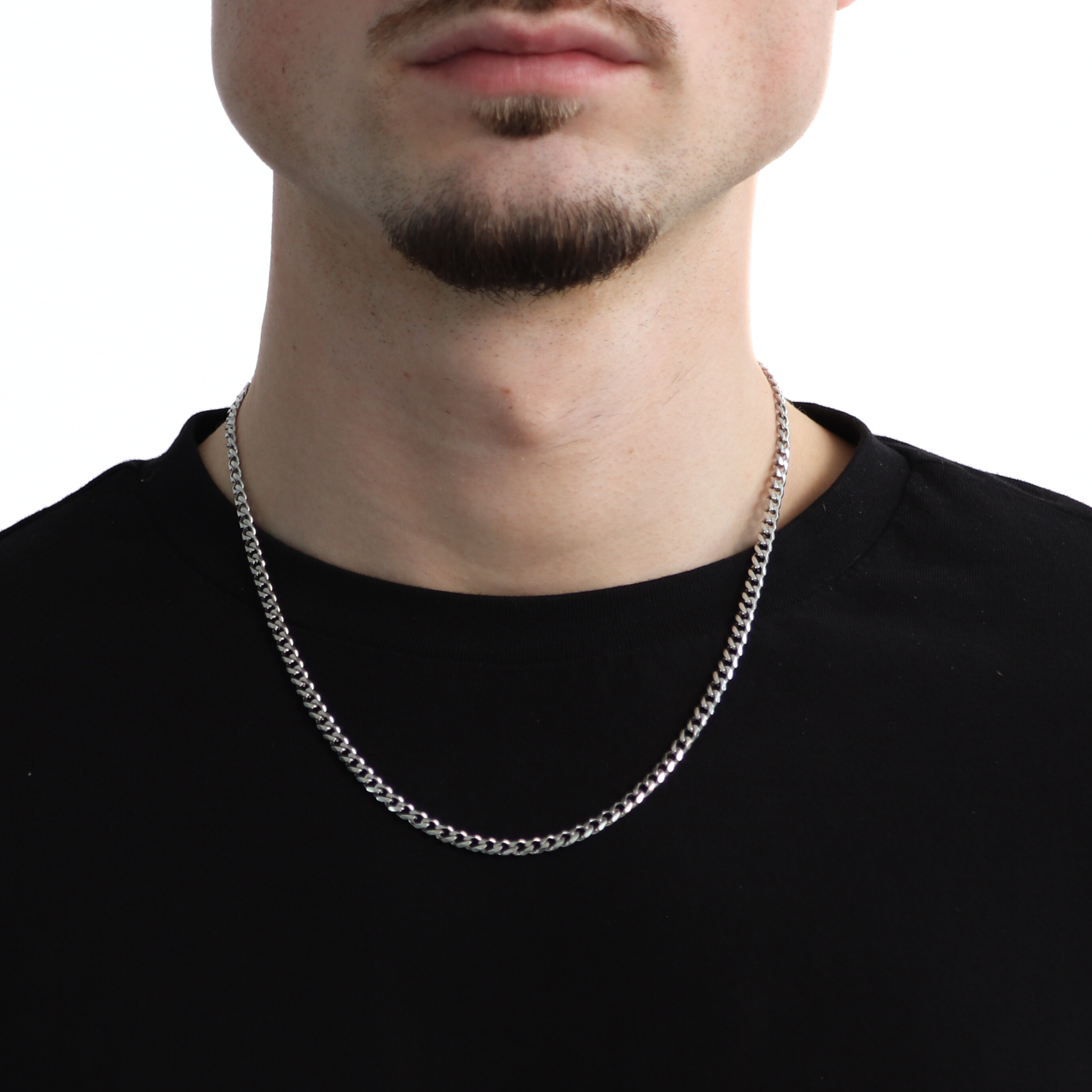 Classic Cuban Ketting 4mm (Zilver)