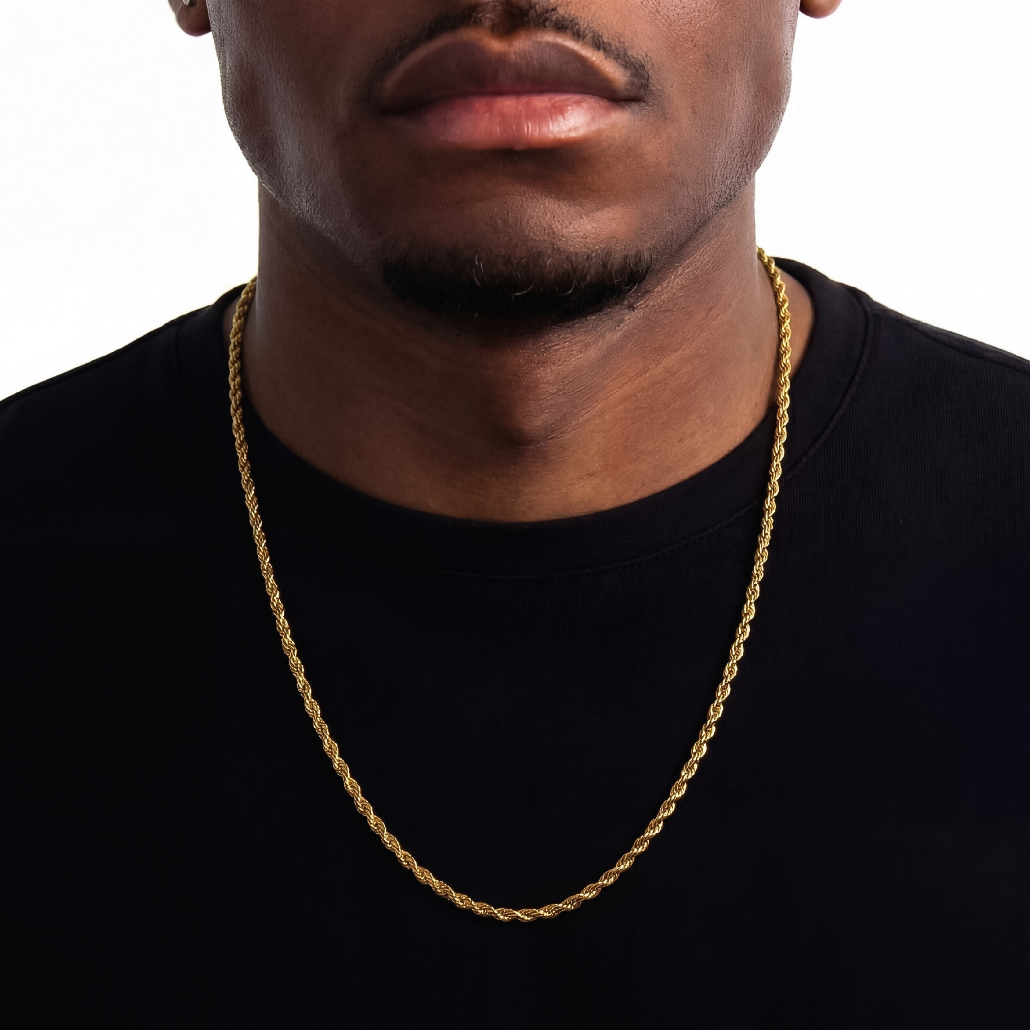Clean Rope Ketting 3mm (Goud)