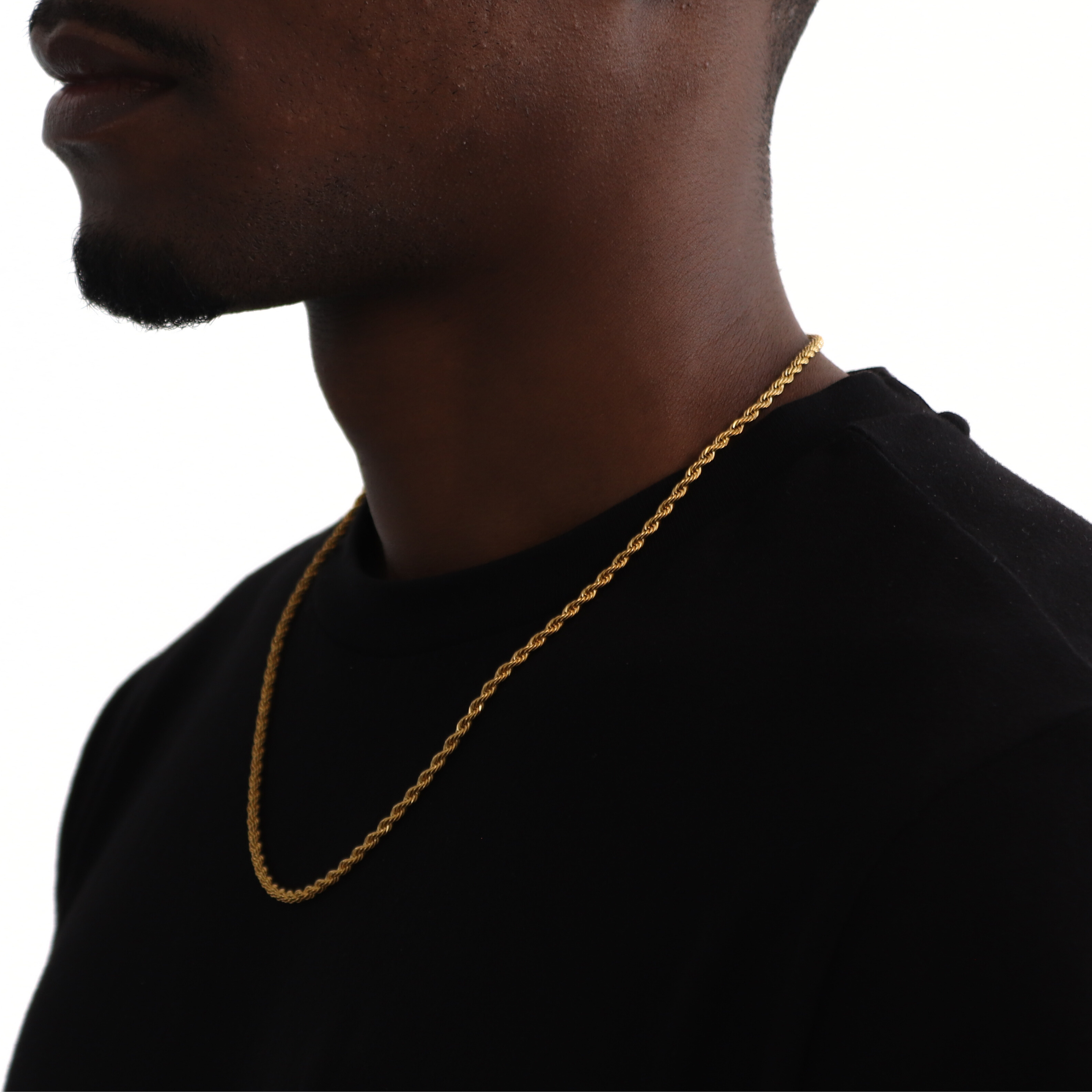 Clean Rope Ketting 3mm (Goud)