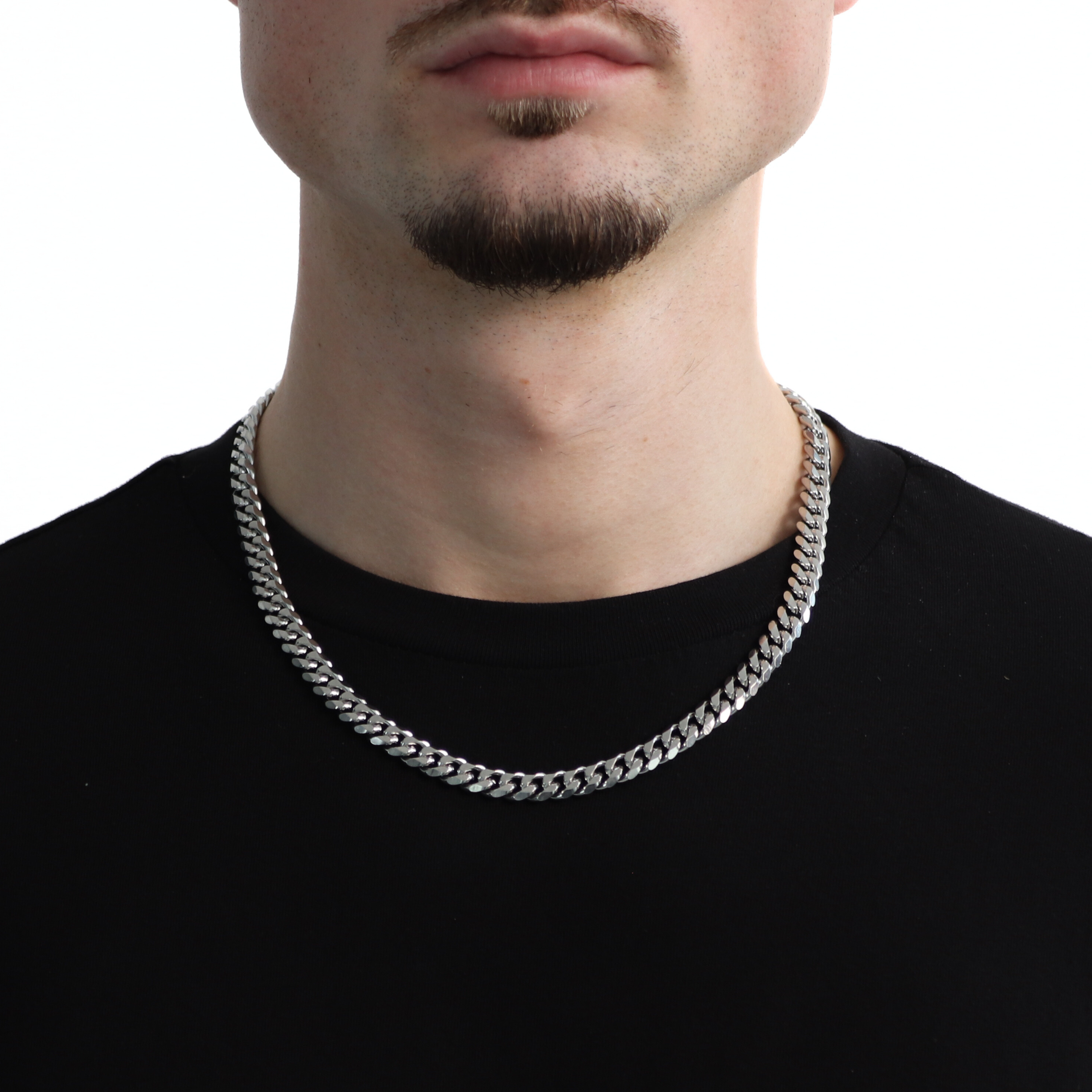 Classic Cuban Ketting 8mm (Zilver)