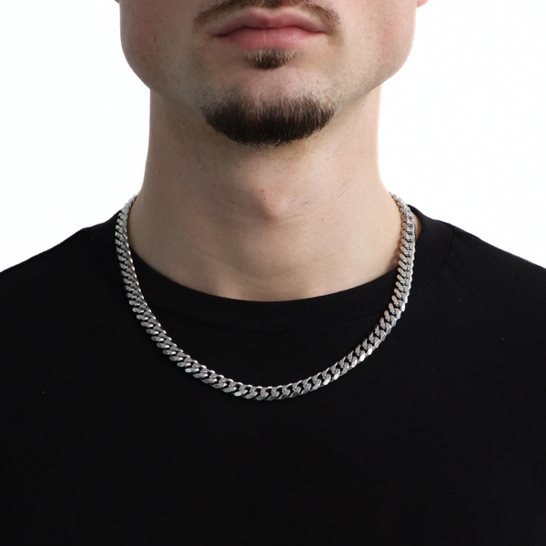 Classic Cuban Ketting 8mm (Zilver)