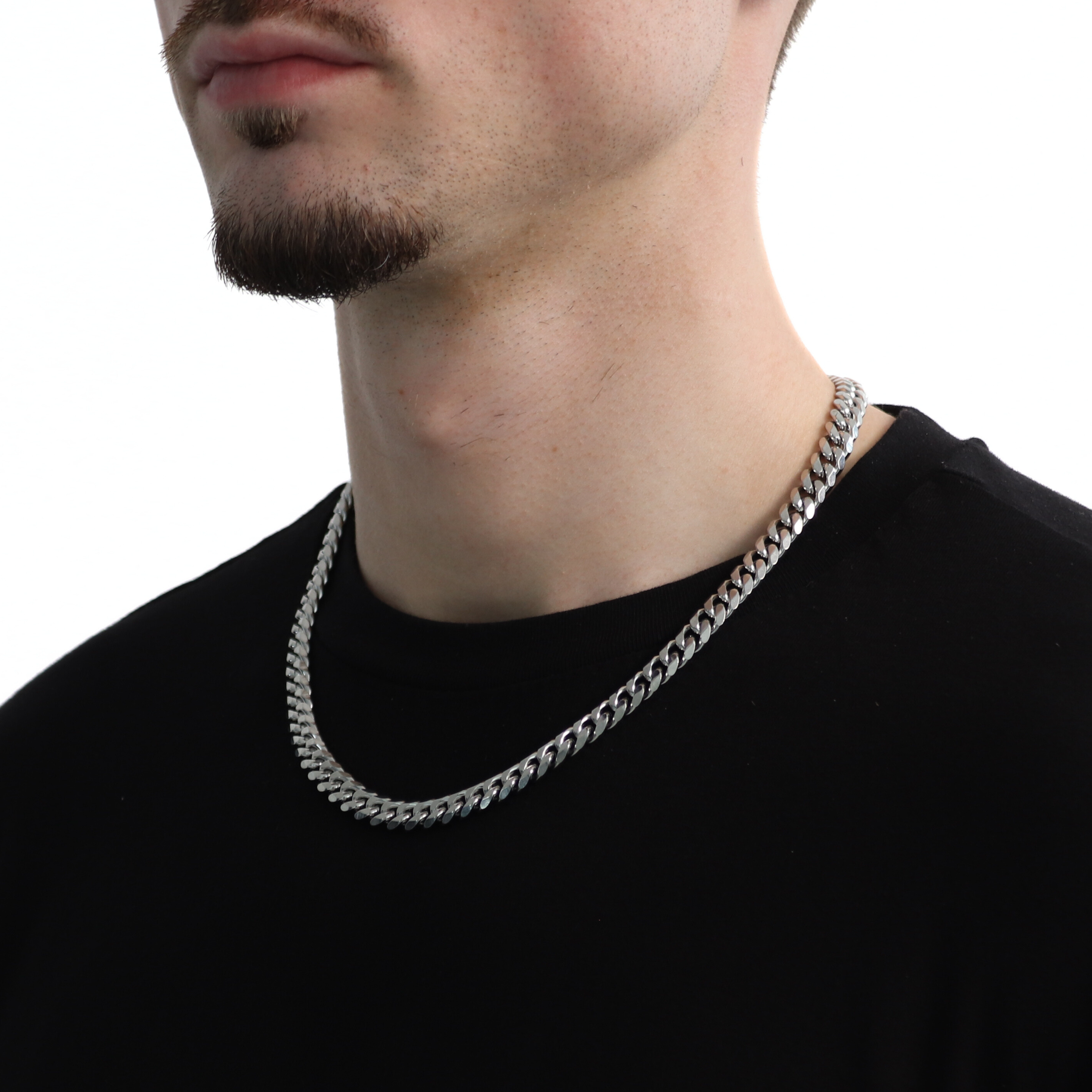 Classic Cuban Ketting 8mm (Zilver)