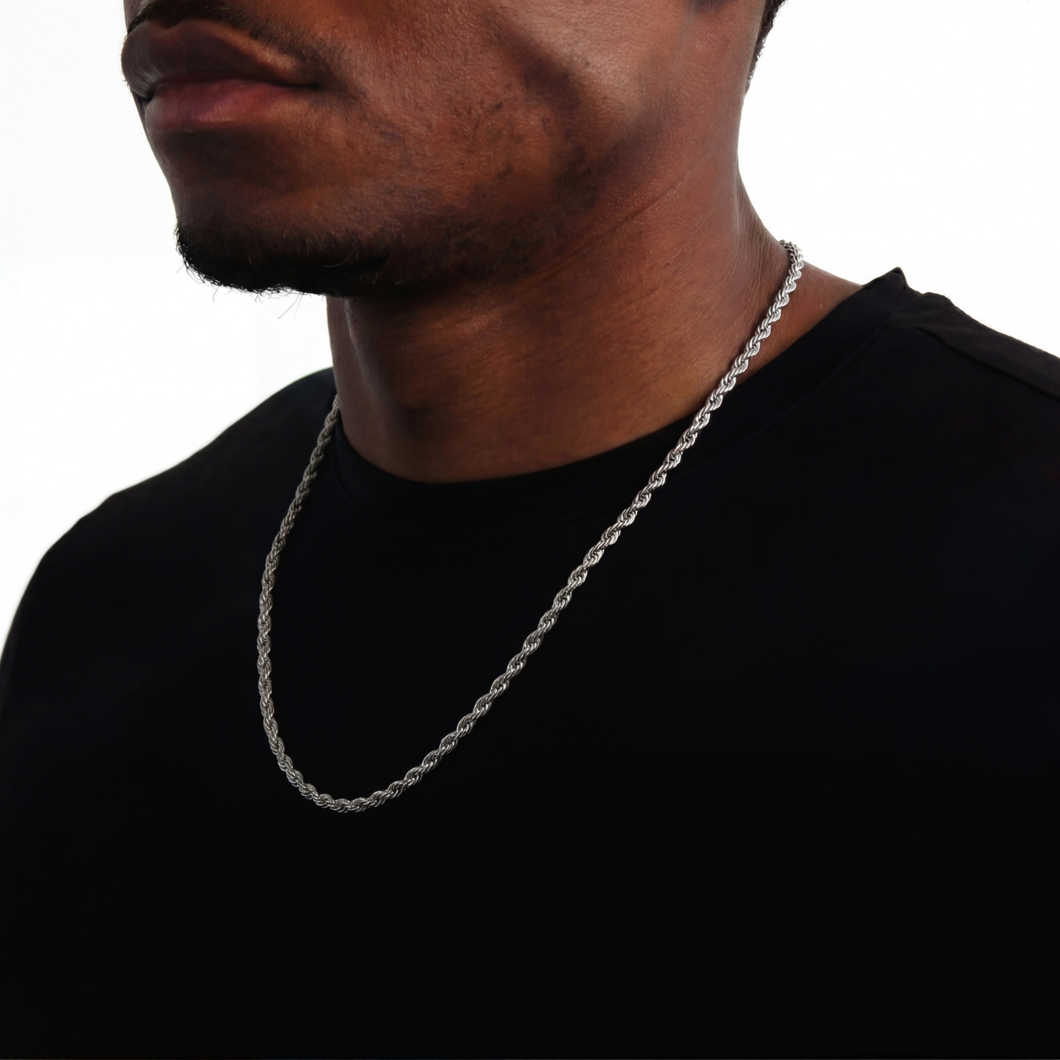 Clean Rope Ketting 4mm (Zilver)