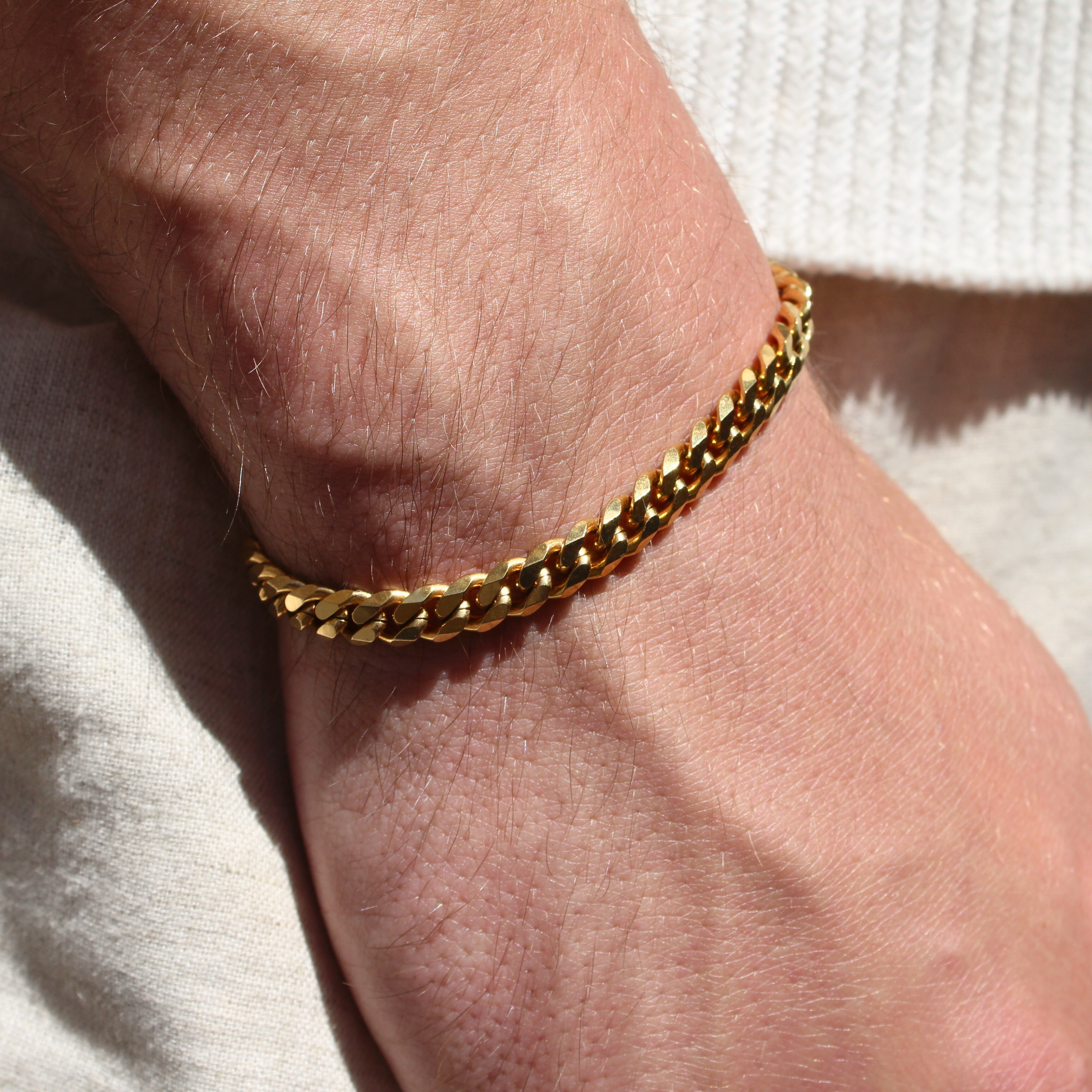 Classic Cuban Armband 6mm (Goud)