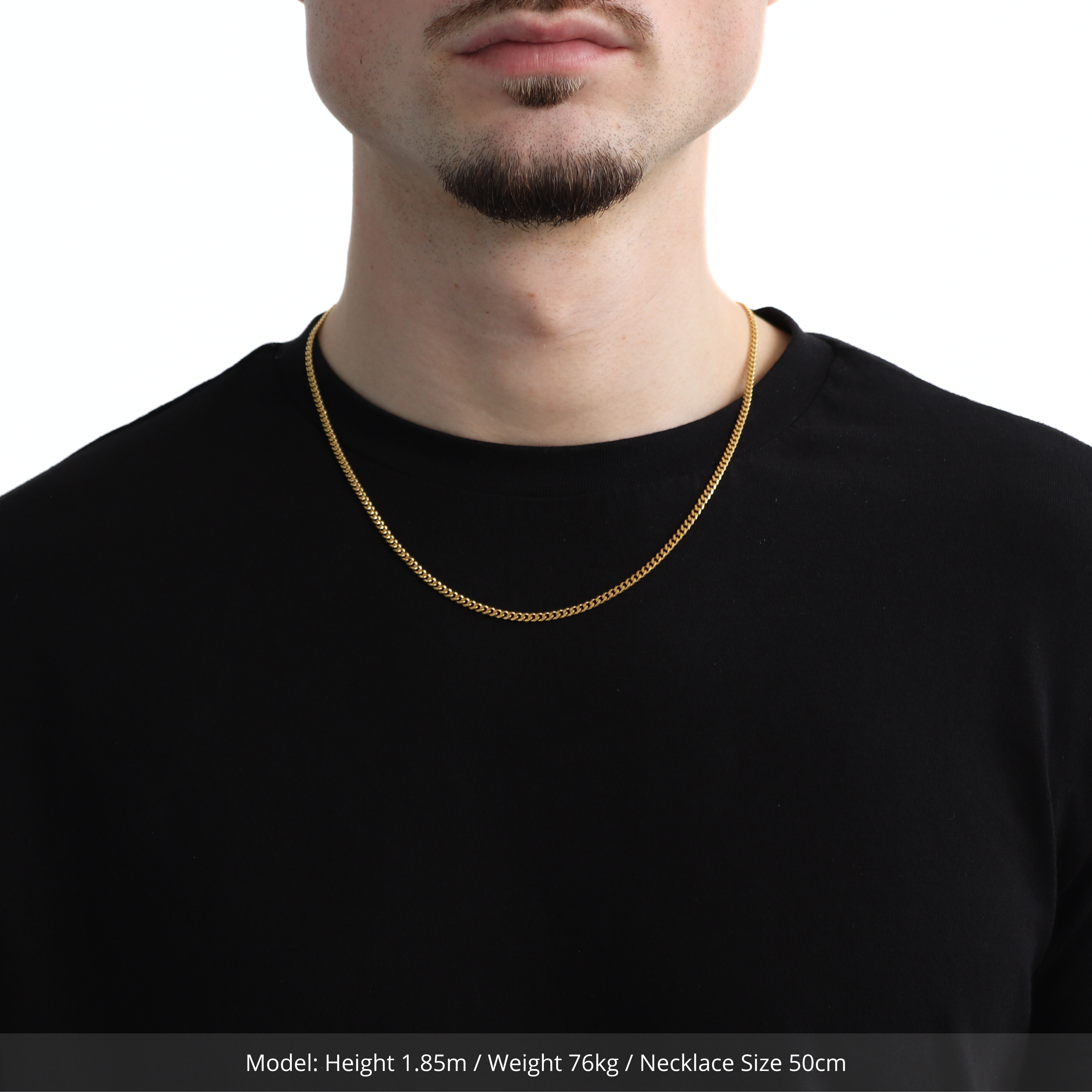 Classic Cuban Ketting 3mm (Goud)