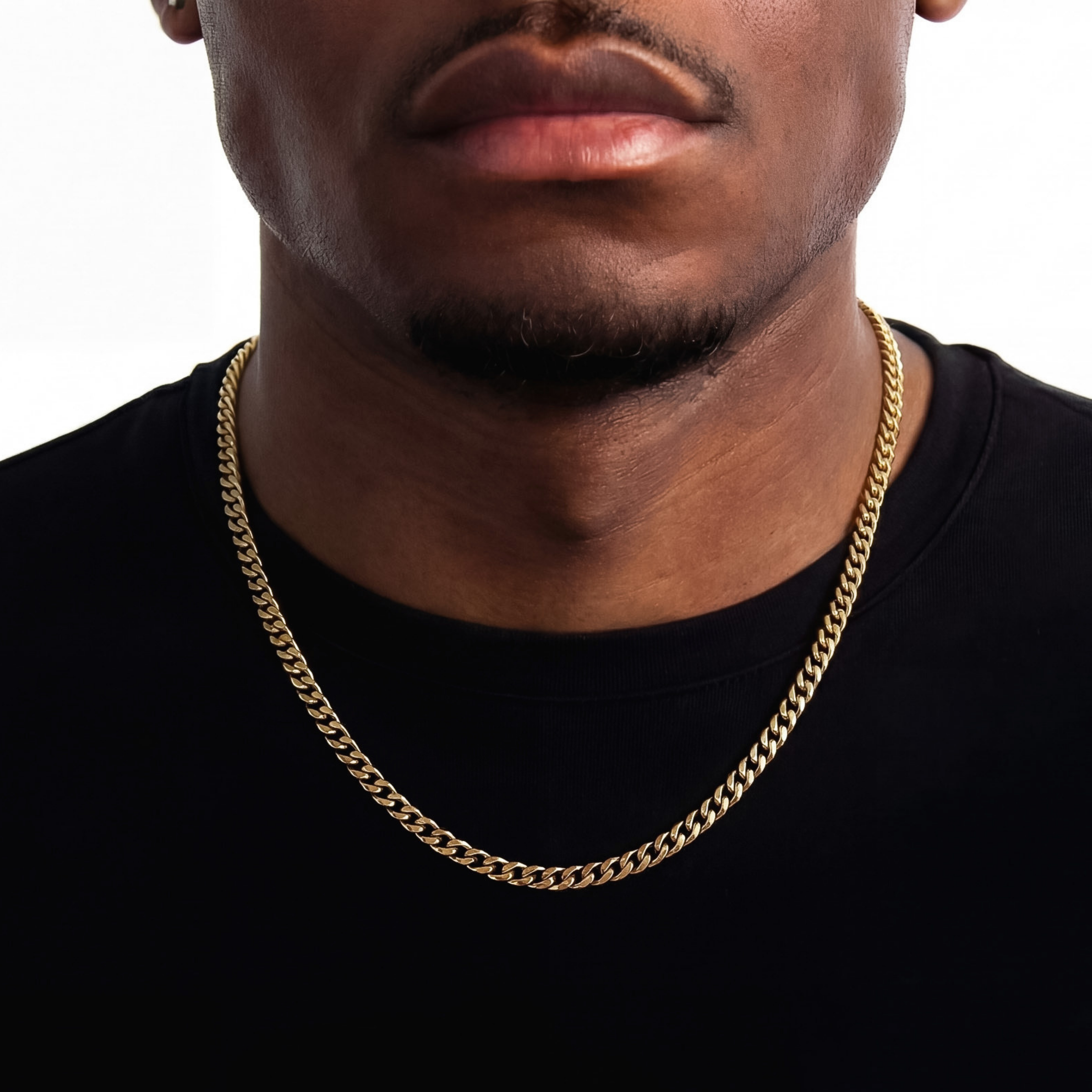 Classic Cuban Ketting 5mm (Goud)