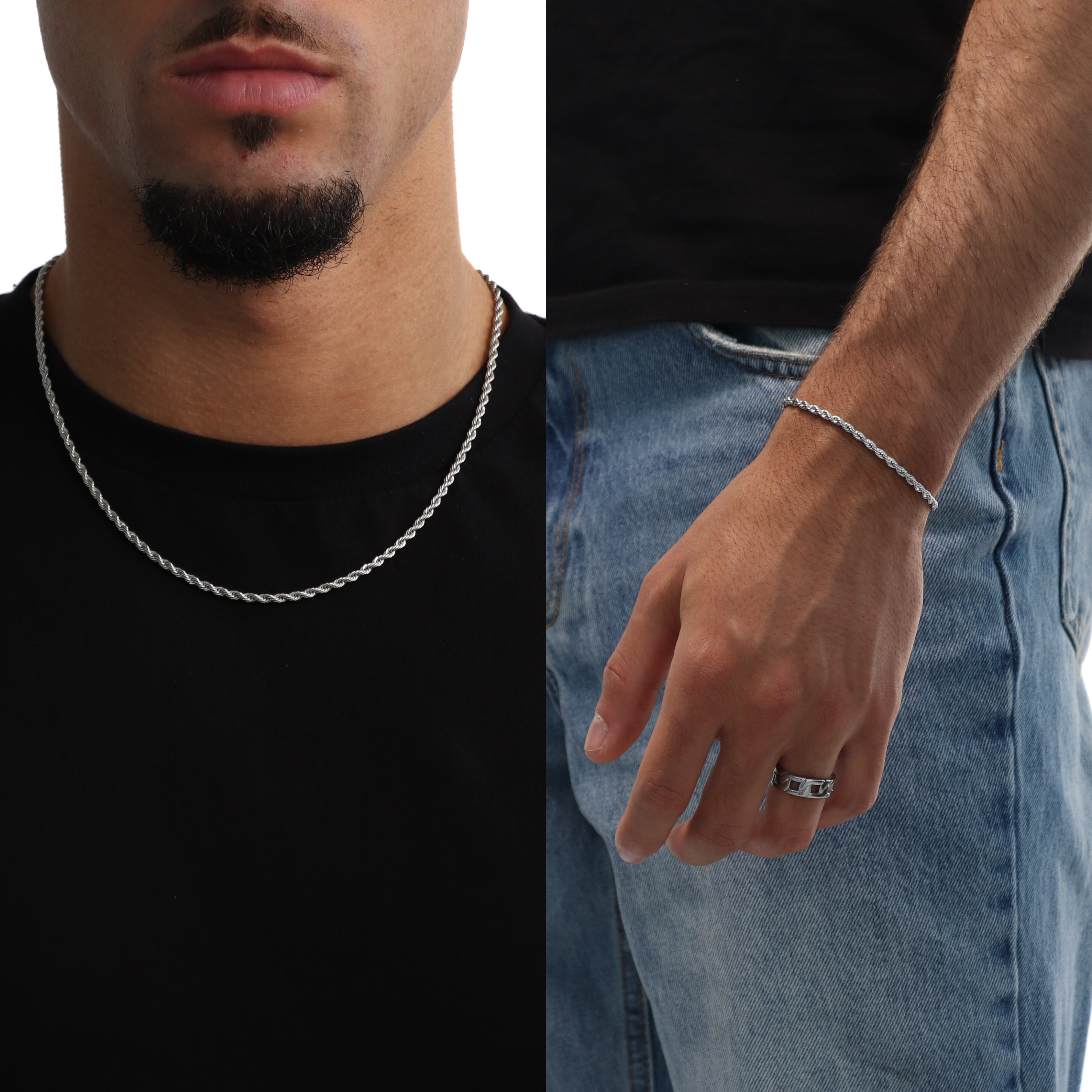 BUNDLE ROPE 3MM (Zilver)