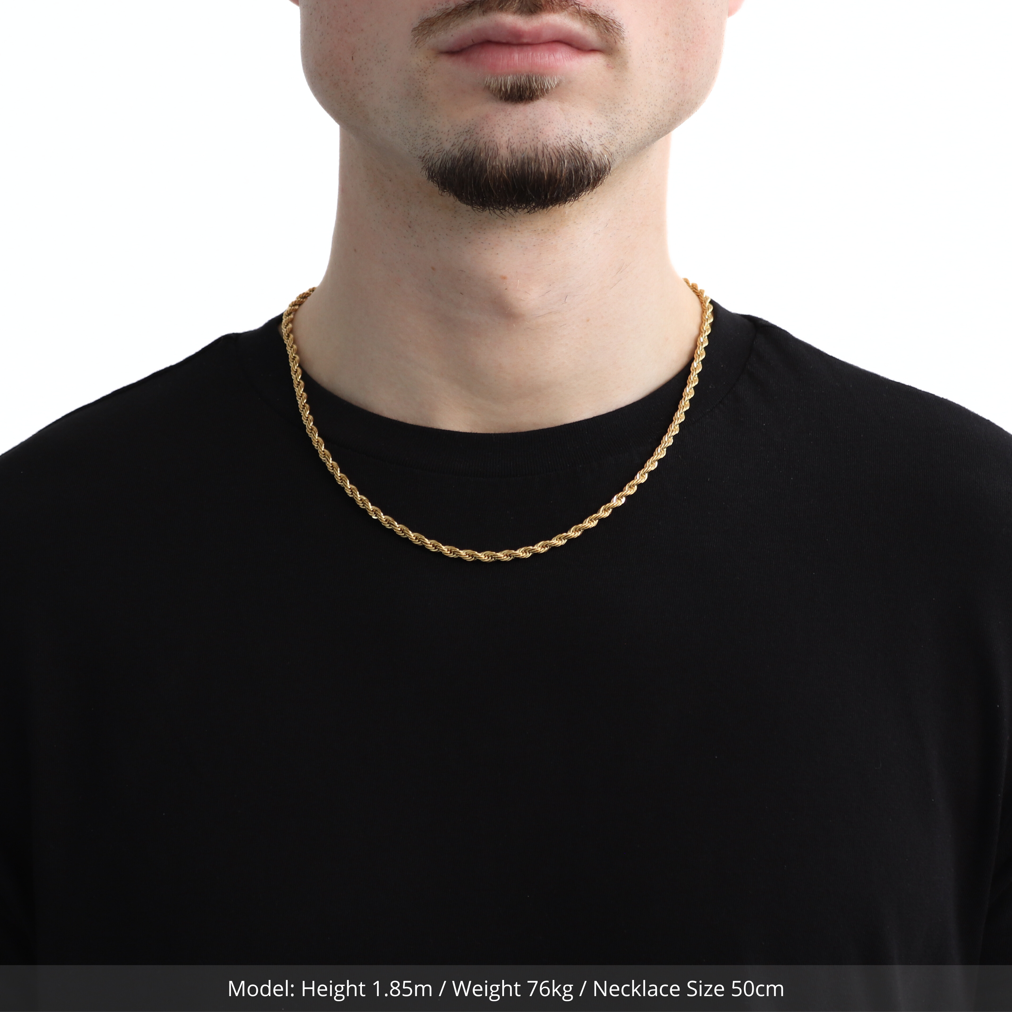 Clean Rope Ketting 4mm (Goud)