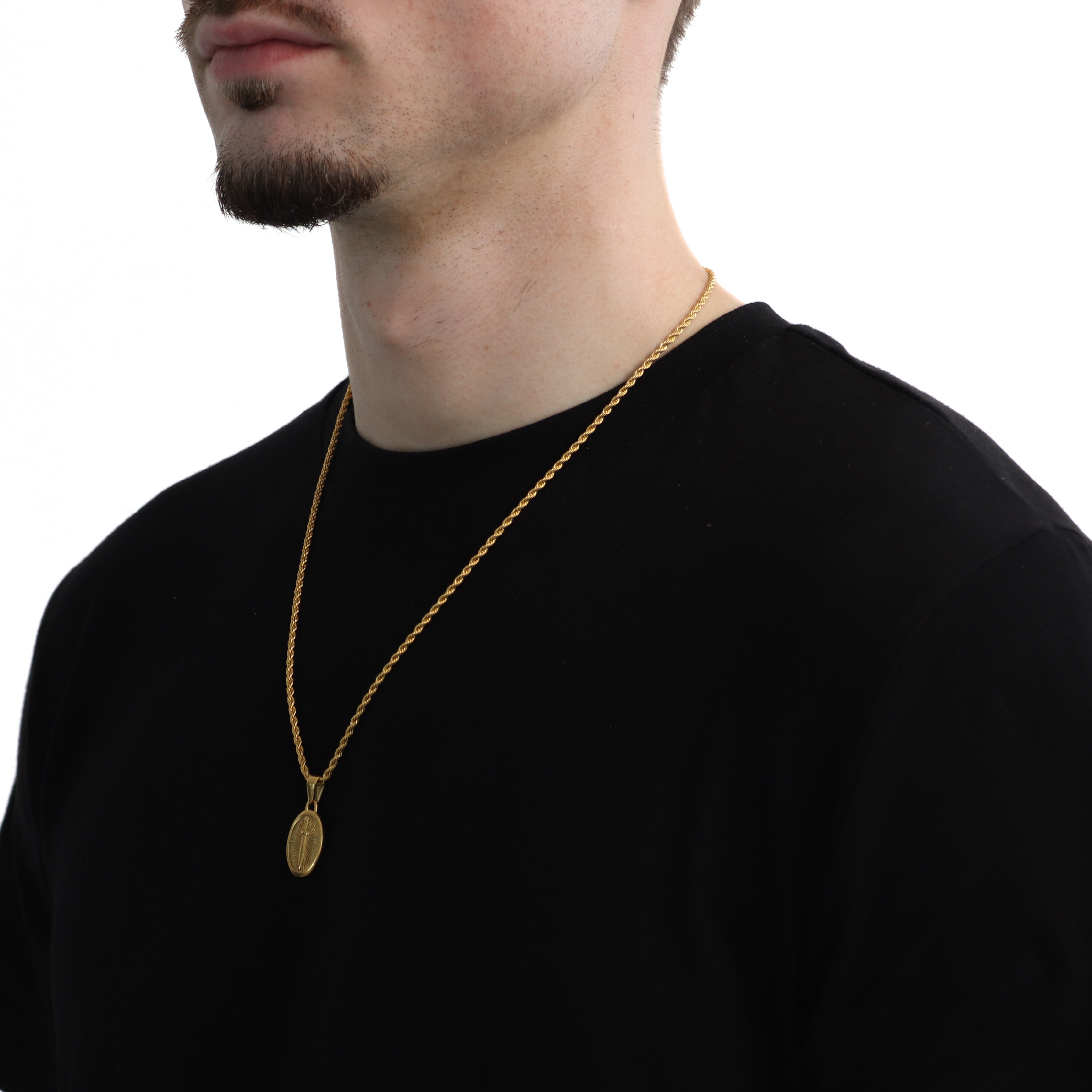 Roman Sword Hanger + Ketting (Goud)