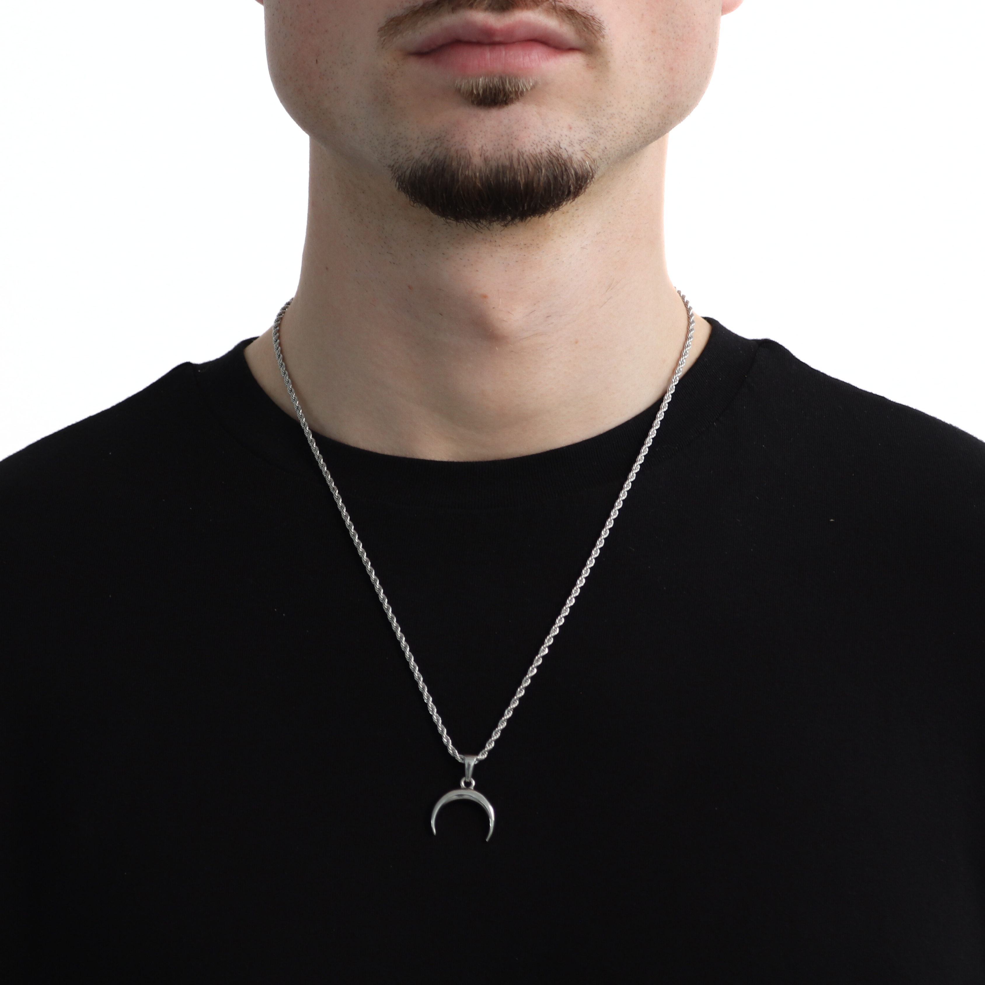 Moon Hanger + Ketting (Zilver)