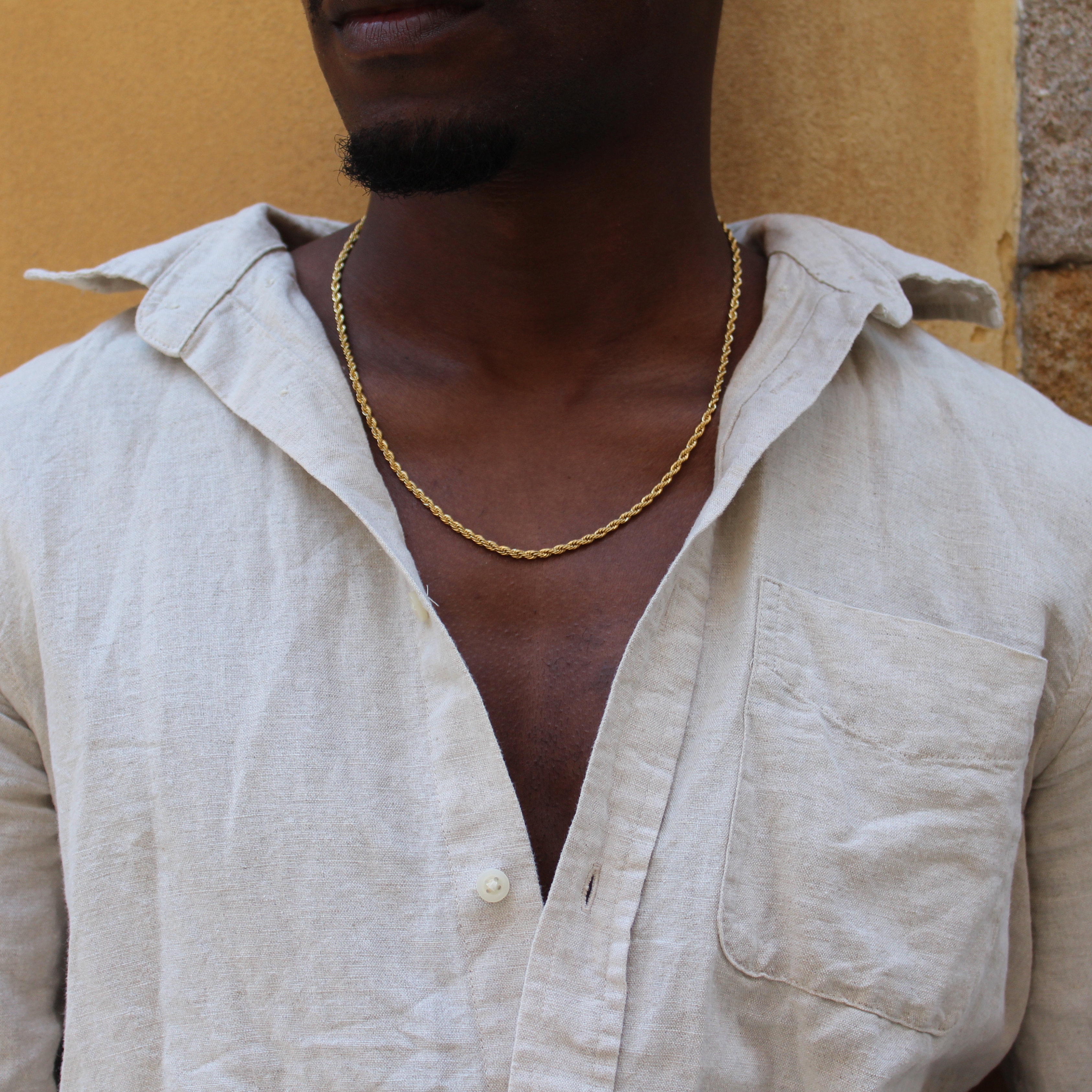 Clean Rope Ketting 3mm (Goud)