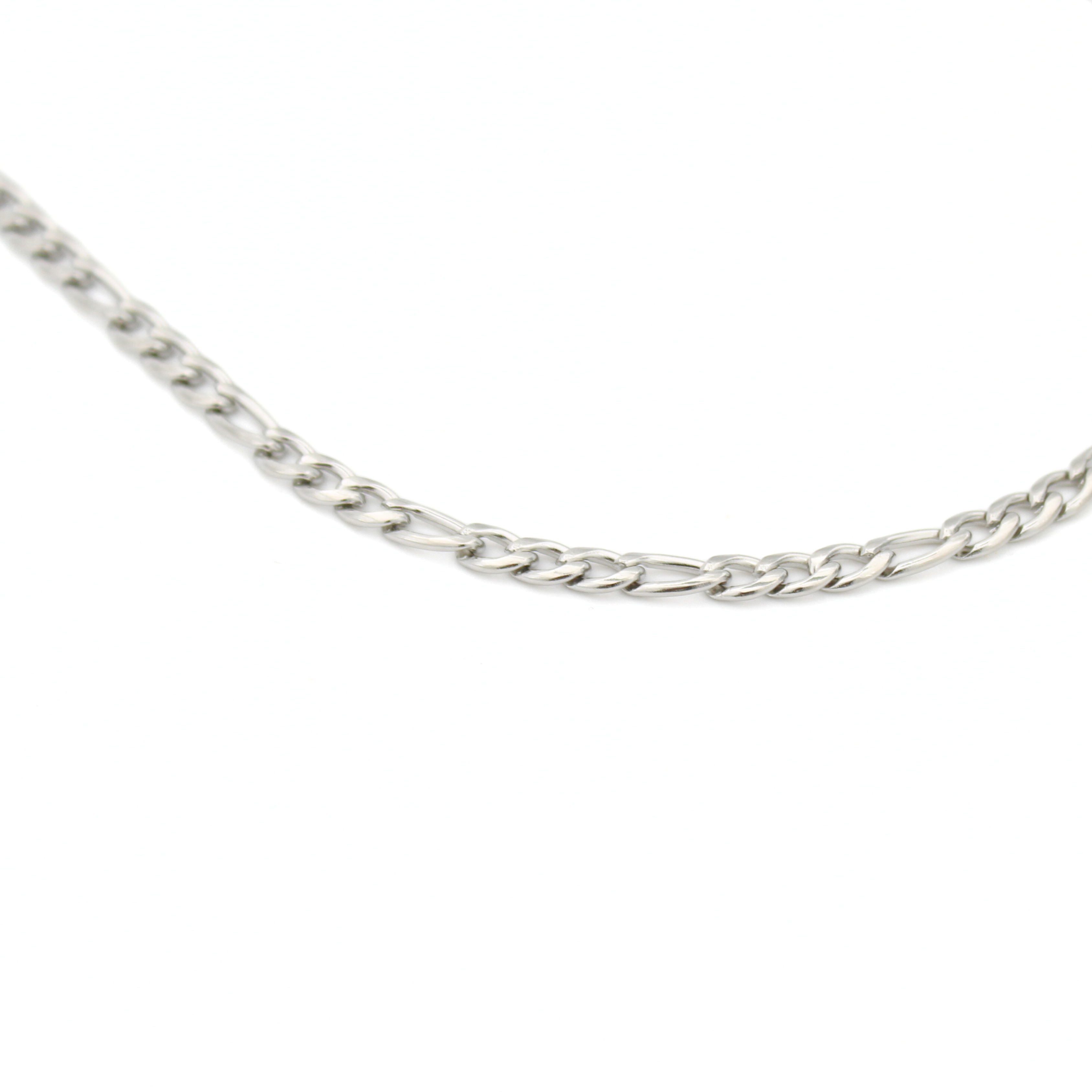 Iconic Figaro Ketting 4mm (Zilver)